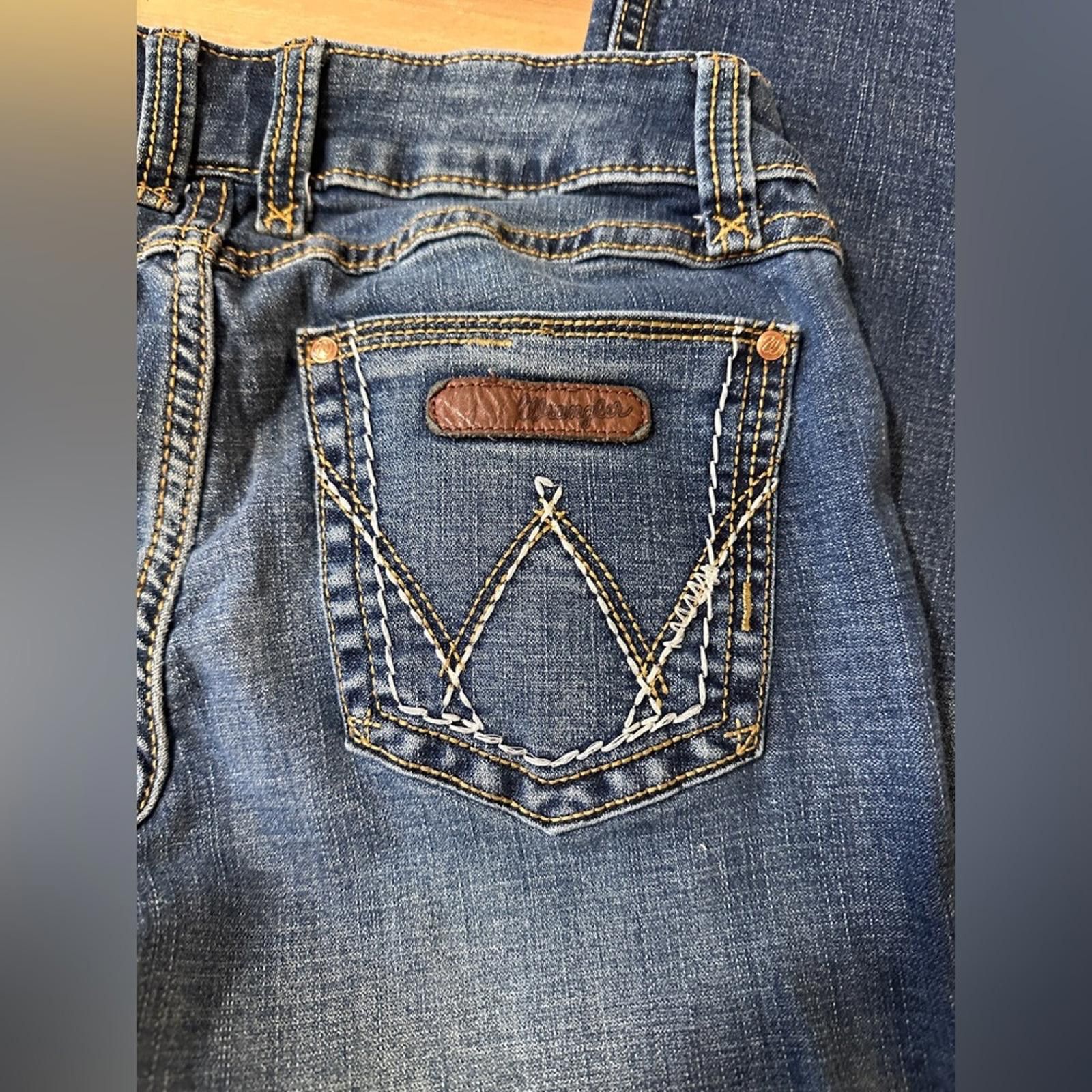 Wrangler Wrangler Bootcut Jean 5 x 32 EUC Whisker Wash Size 32" / US 10 / IT 46 - 2 Thumbnail