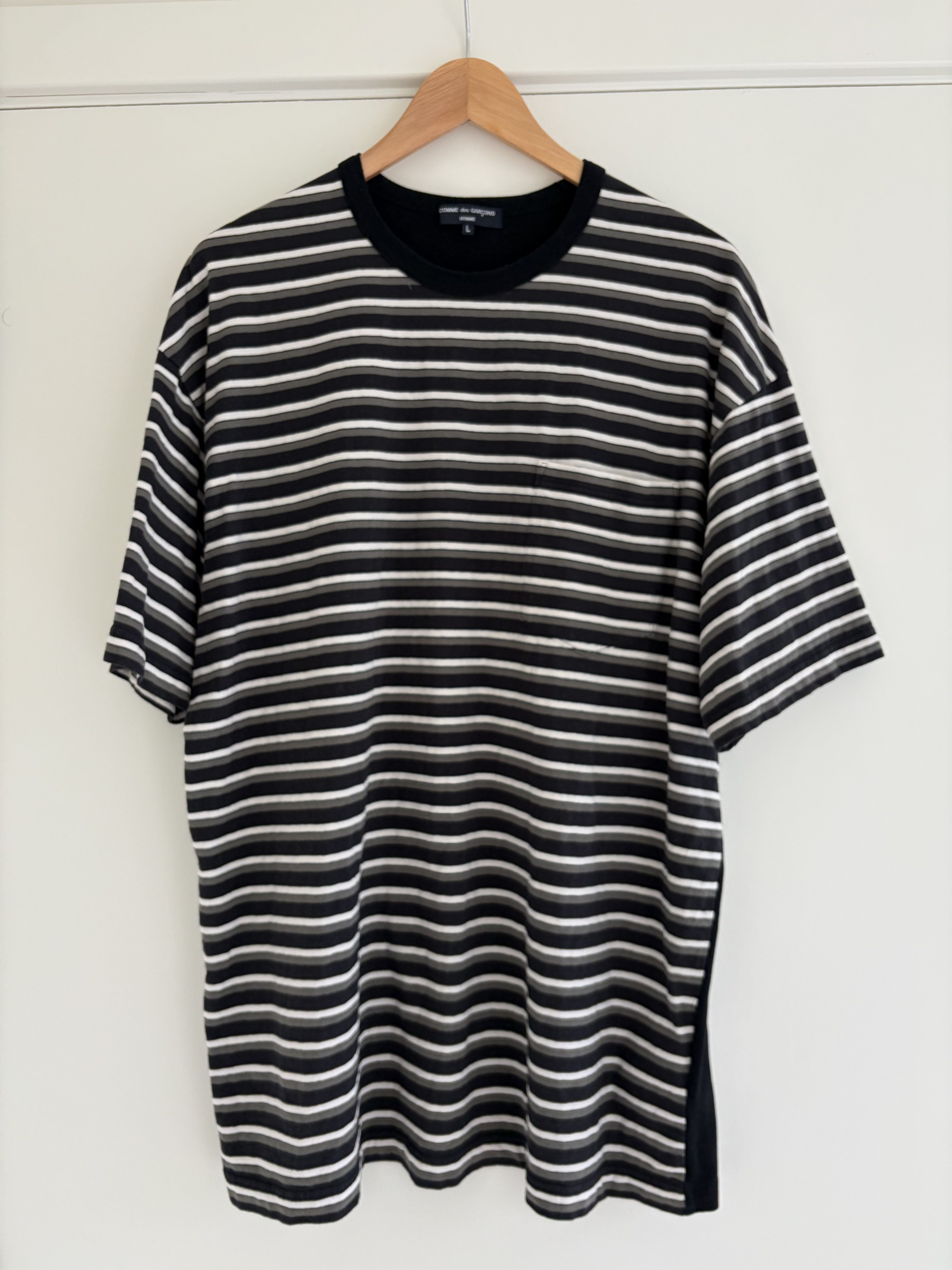 Comme des Garcons Homme Comme des Garçons Homme colour-block striped T-shirt SIze L Size US L / EU 52-54 / 3 - 1 Thumbnail