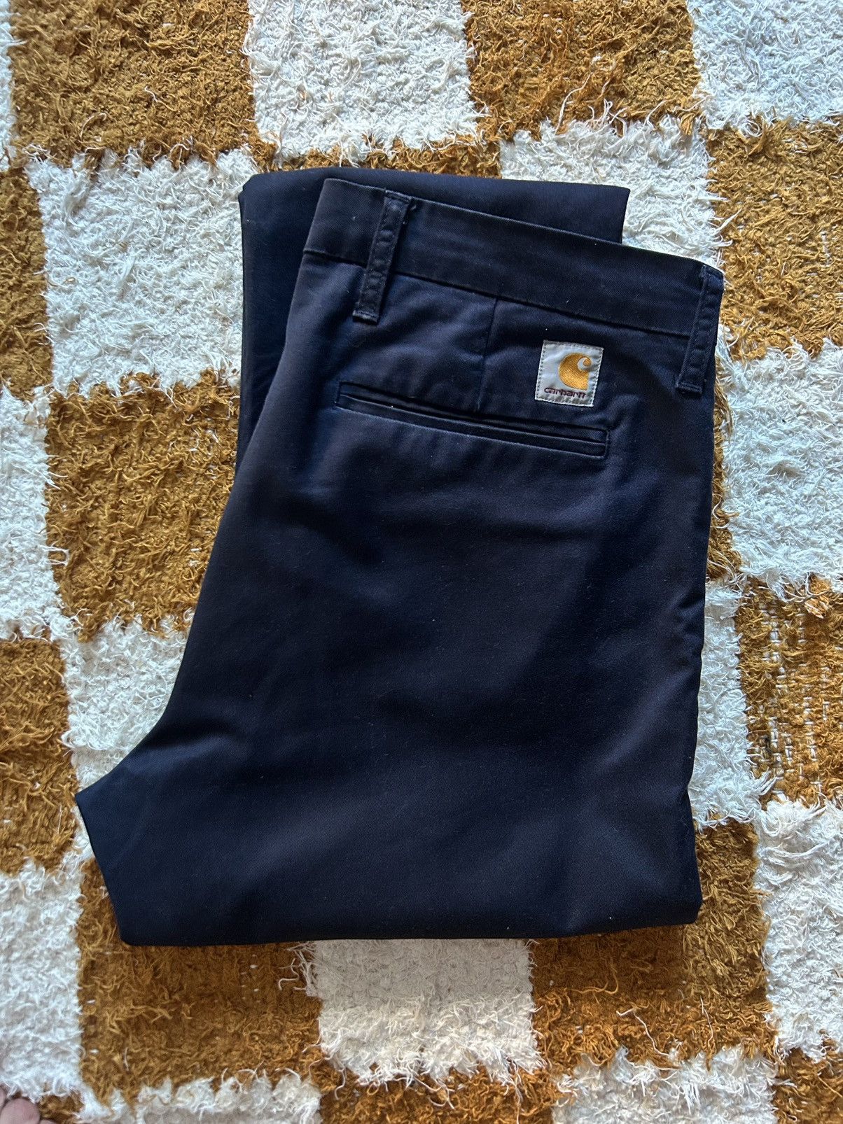 Carhartt Wip Sid Pants - Navy 36x32 Size US 36 / EU 52 - 1 Thumbnail