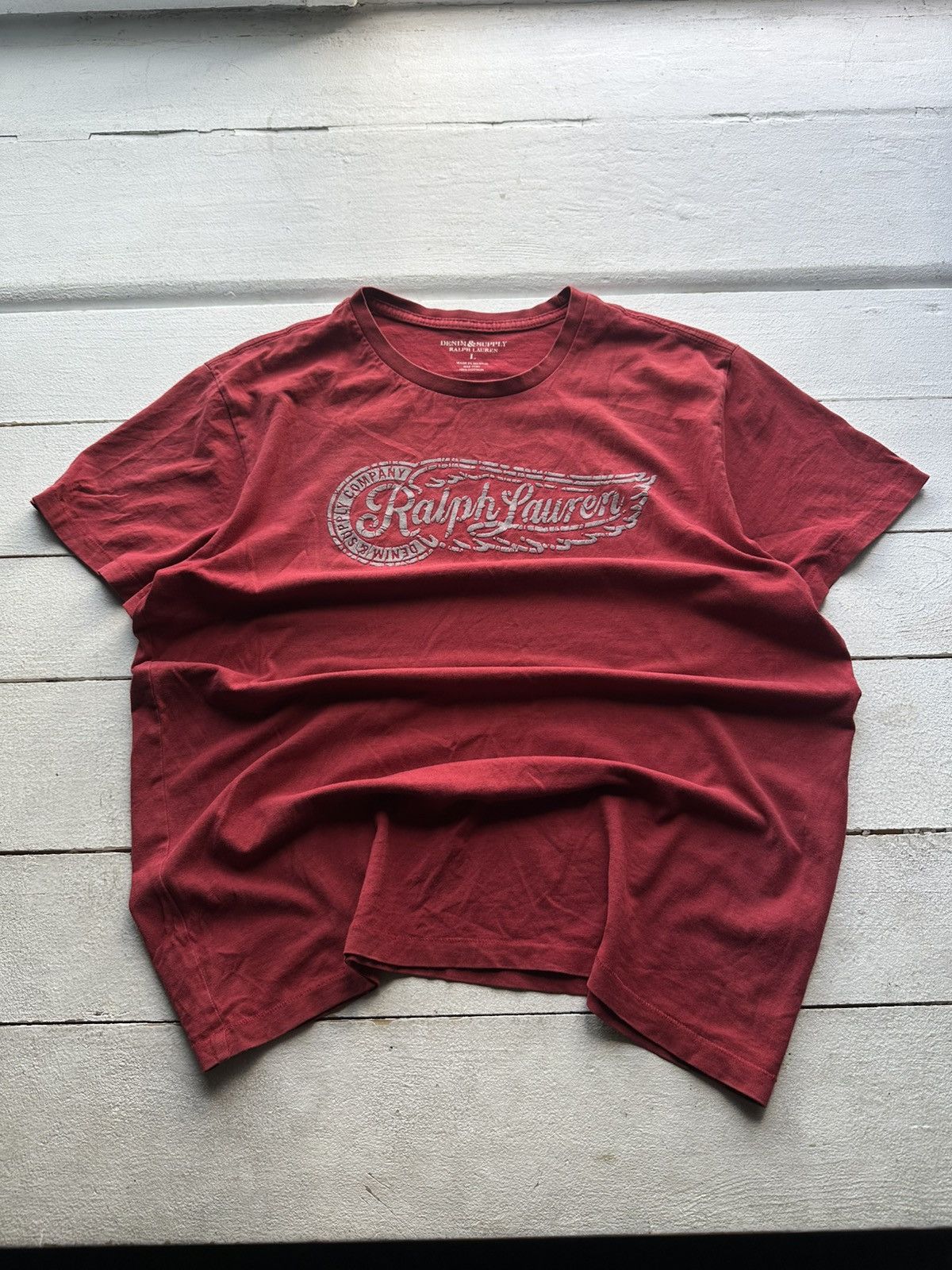 Vintage 🚨 RALPH LAUREN DENIM & SUPPLY NATIVE USA T-SHIRT Size US L / EU 52-54 / 3 - 1 Thumbnail