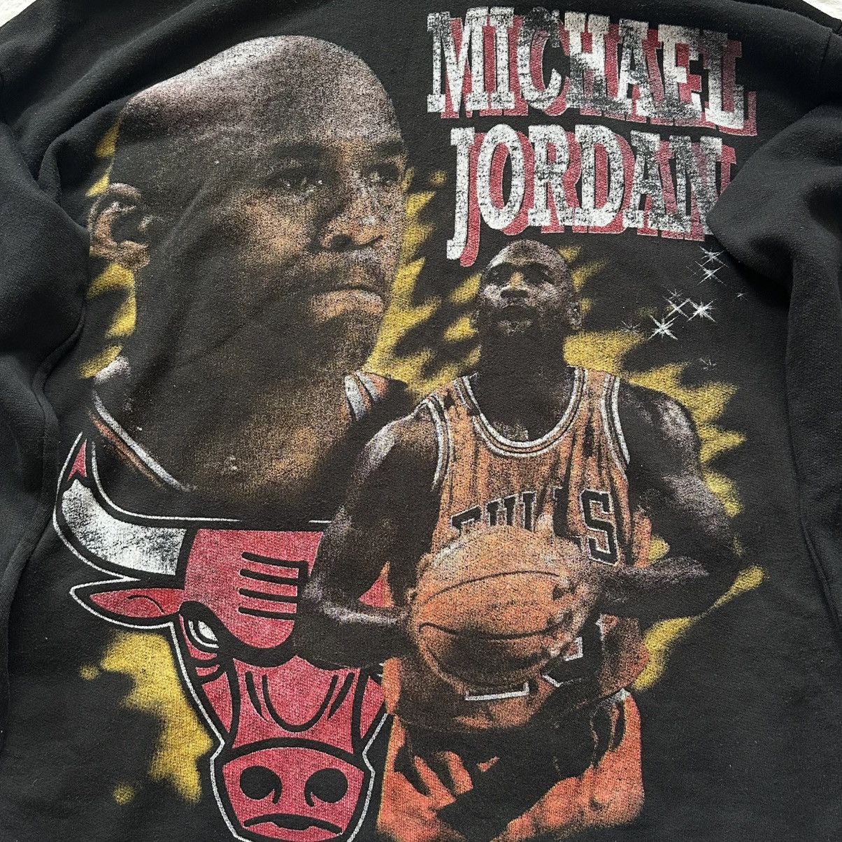 Vintage Vintage hoodie Michael Jordan full print 80s 90s Size US M / EU 48-50 / 2 - 2 Thumbnail