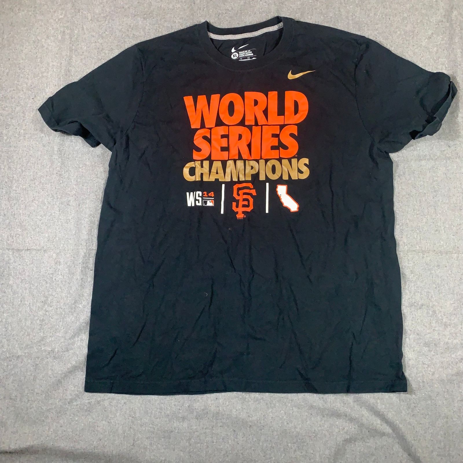 Nike San Francisco World series Champions Tshirt Men Xlarge WS 14 Size US XL / EU 56 / 4 - 1 Thumbnail