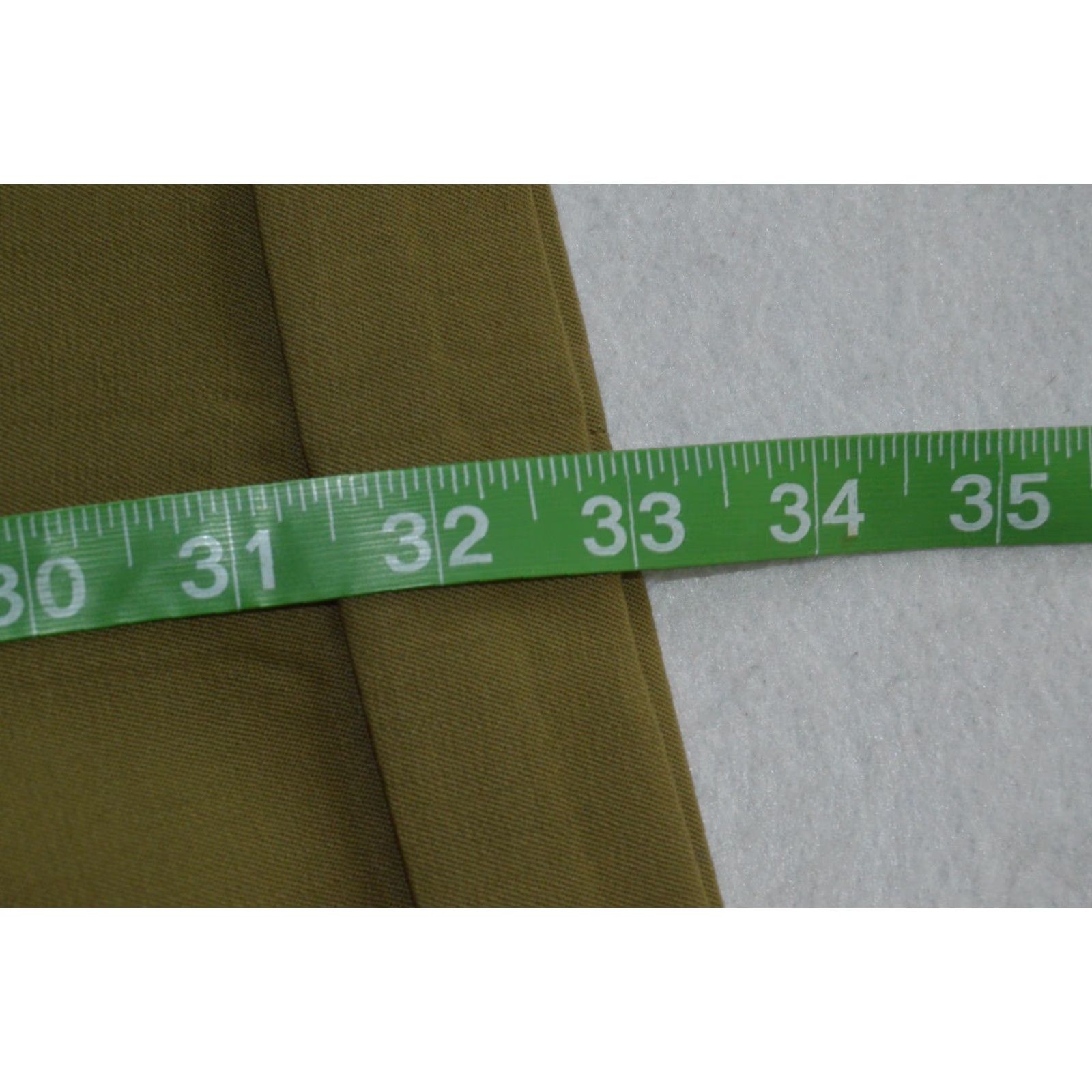 Vintage VINTAGE Greg Peters Green 100% Wool Pleated Dress Pants Mens Classic Fit Waist 36 Inseam 33 Front Zip Zipper Cuffed Solid Pattern Dress Pants Mens Size US 38 / EU 54 - 7 Thumbnail