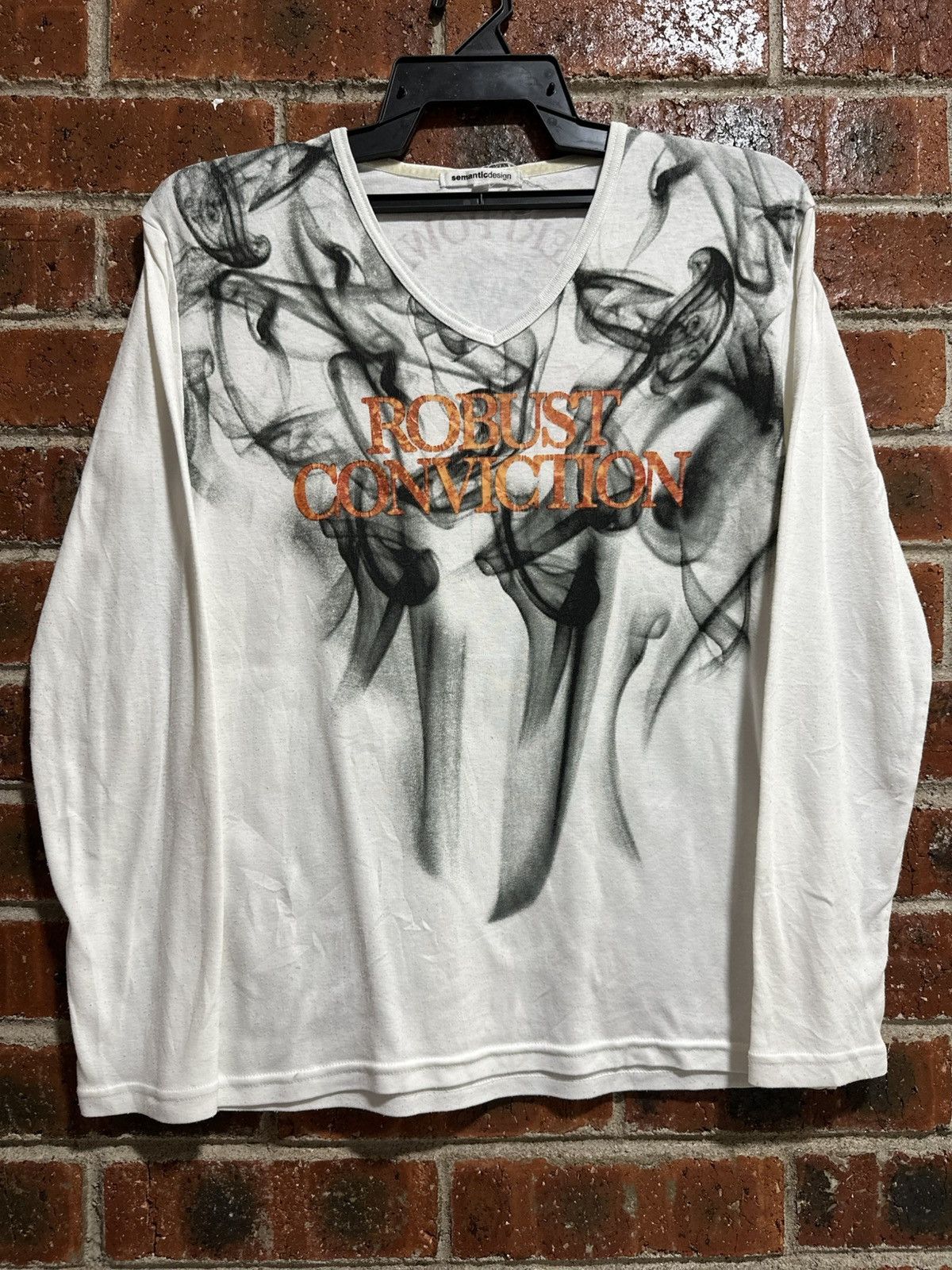 semanticdesign Vintage SemanticDesign Robust Conviction Long Sleeve Tee Size M / US 6-8 / IT 42-44 - 1 Thumbnail