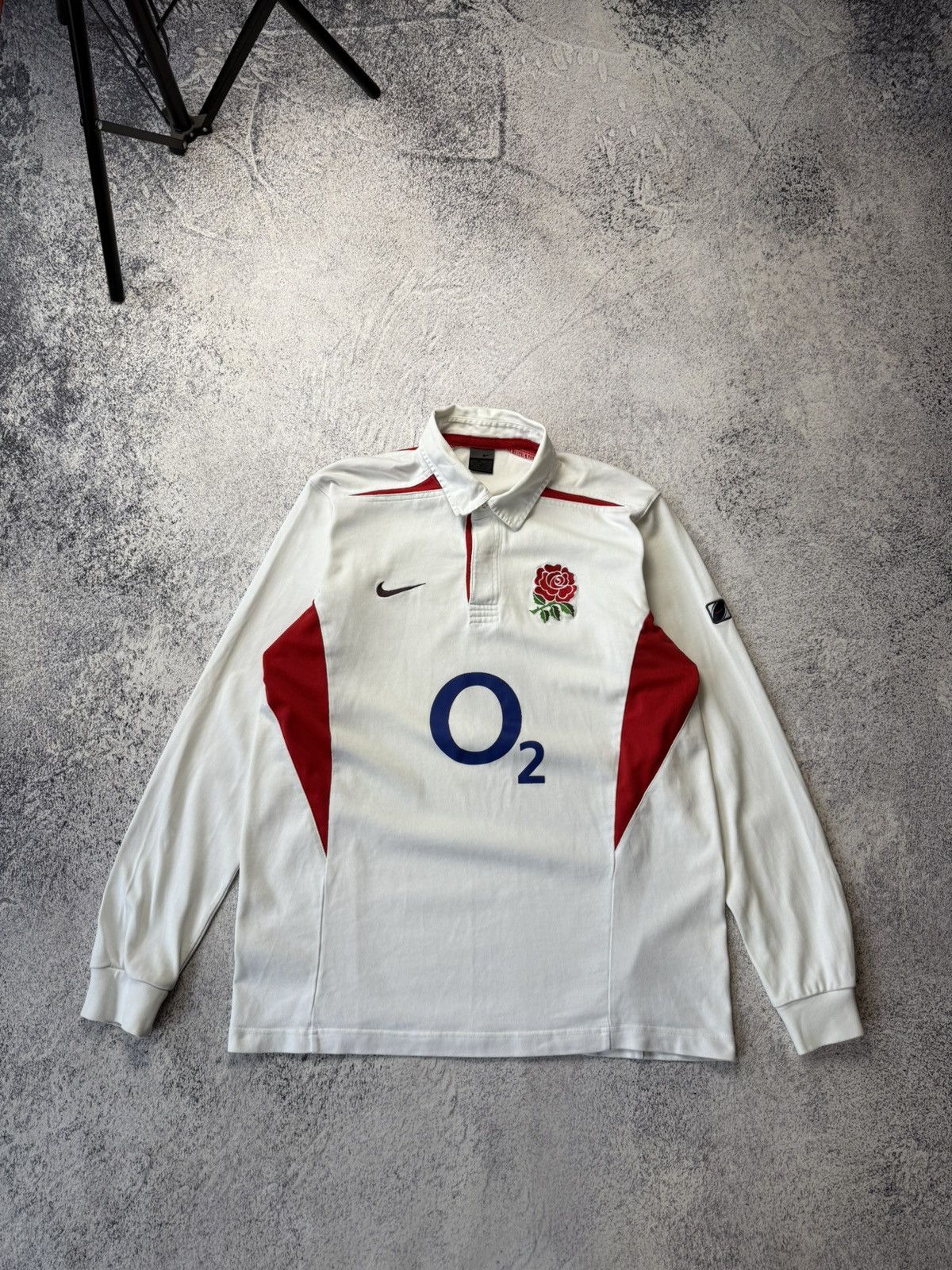 Nike England Rugby Union Home Shirt 2003 Jersey Nike Long Sleeve Size US L / EU 52-54 / 3 - 4 Thumbnail