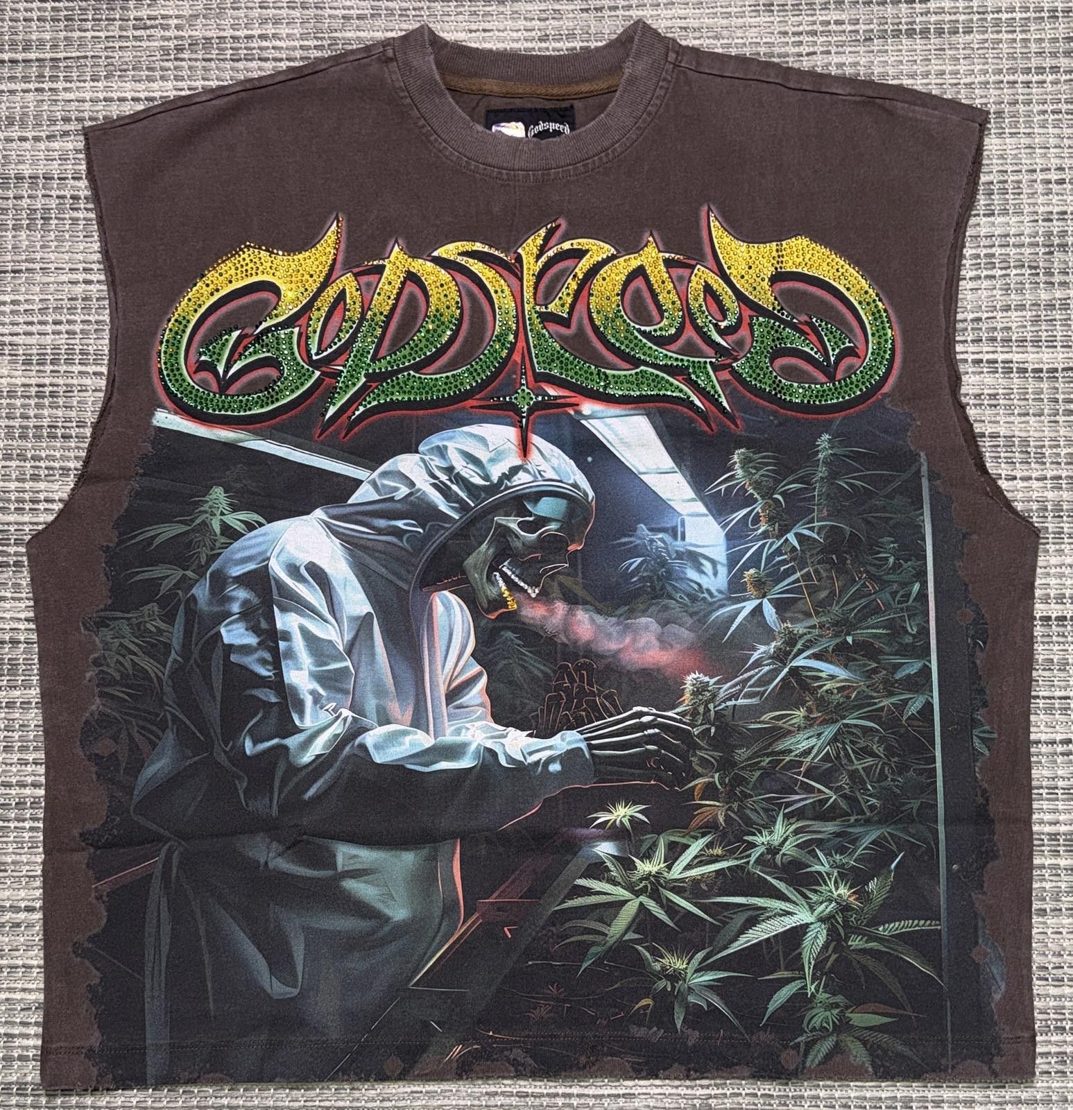 Godspeed Godspeed Brown 420 Indoor VVS Sleeveless Tee Size US S / EU 44-46 / 1 - 1 Thumbnail