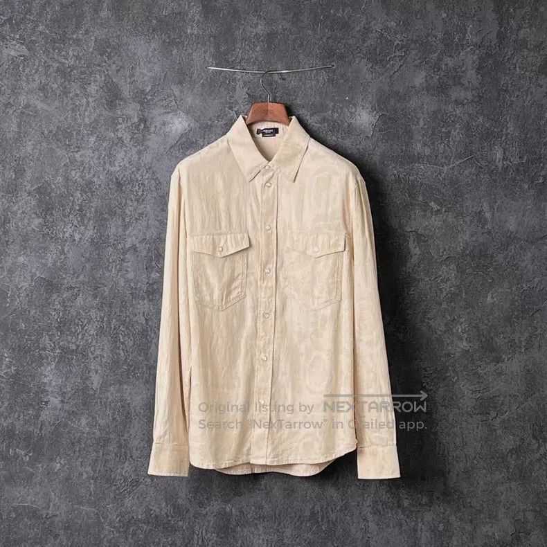 Versace Versace Dark pattern cotton shirt Size US M / EU 48-50 / 2 - 1 Thumbnail