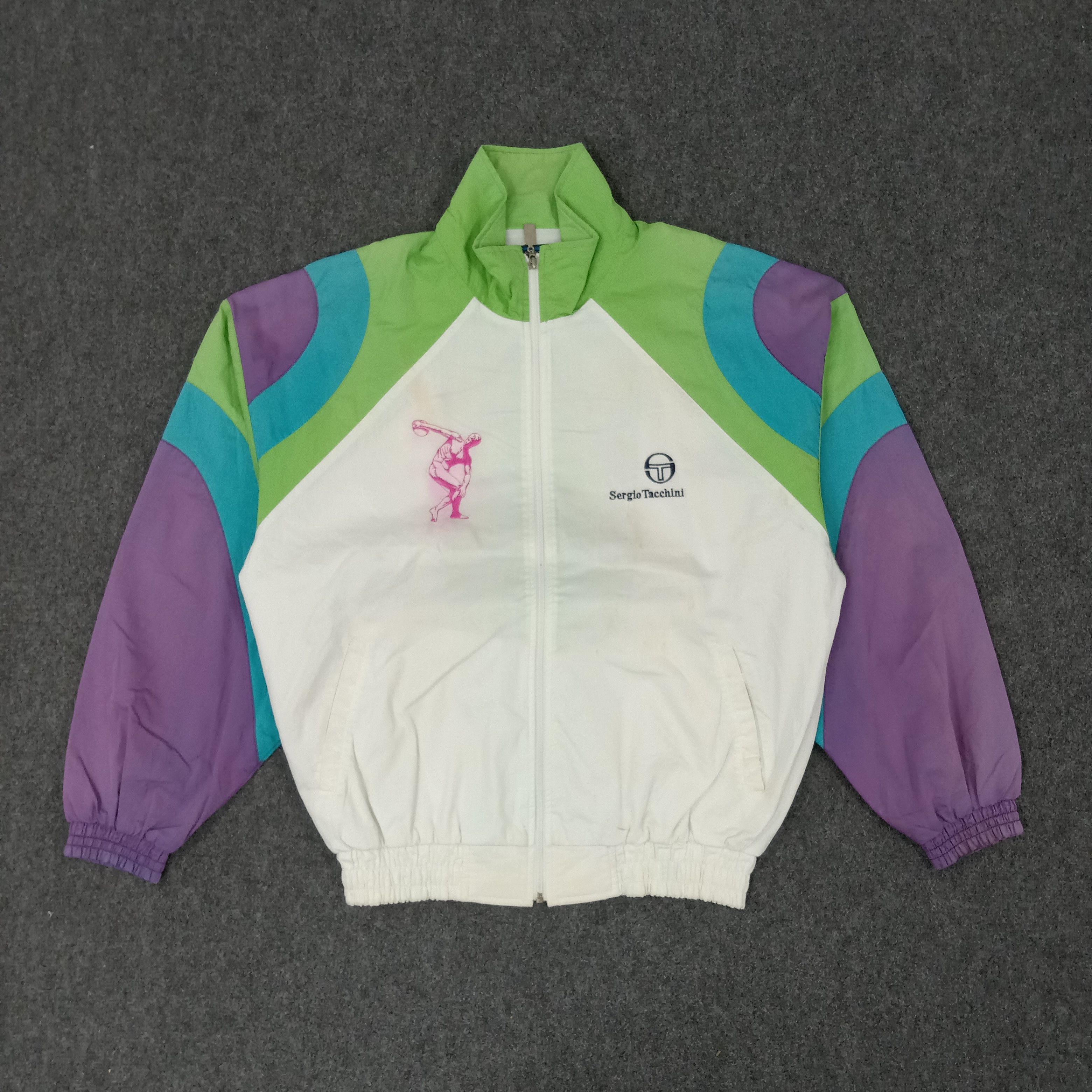 Sergio Tacchini × Vintage Sergio Tacchini Sports Style Retro Jacket Size US L / EU 52-54 / 3 - 1 Thumbnail