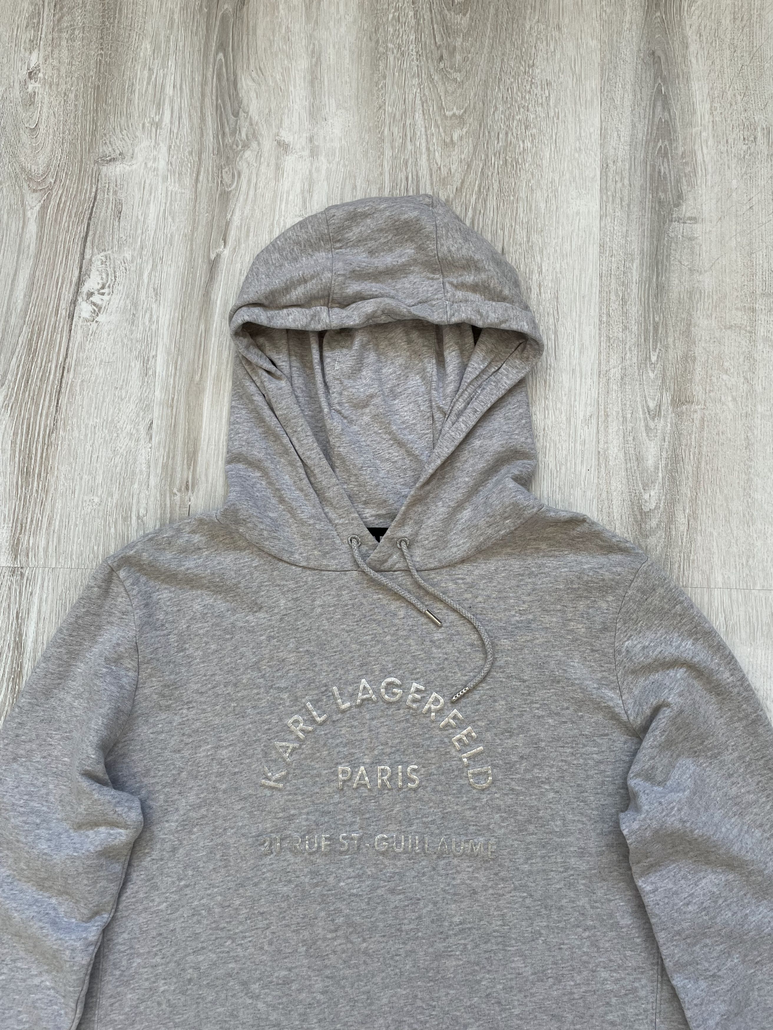 Karl Lagerfeld Karl Lagerfeld Grey Hoodie Big Logo Size M / US 6-8 / IT 42-44 - 2 Thumbnail