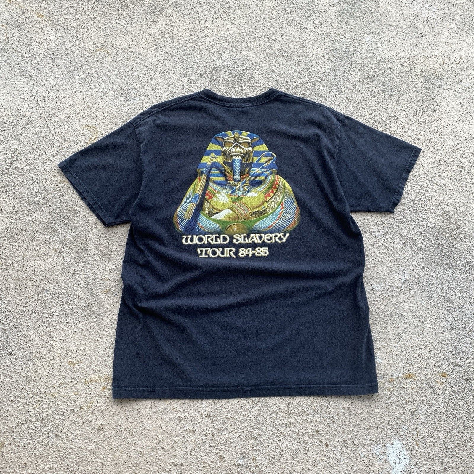 Iron Maiden Vintage 90s IRON MAIDEN Band Rock T shirt Y2K skull Band Size US M / EU 48-50 / 2 - 2 Thumbnail