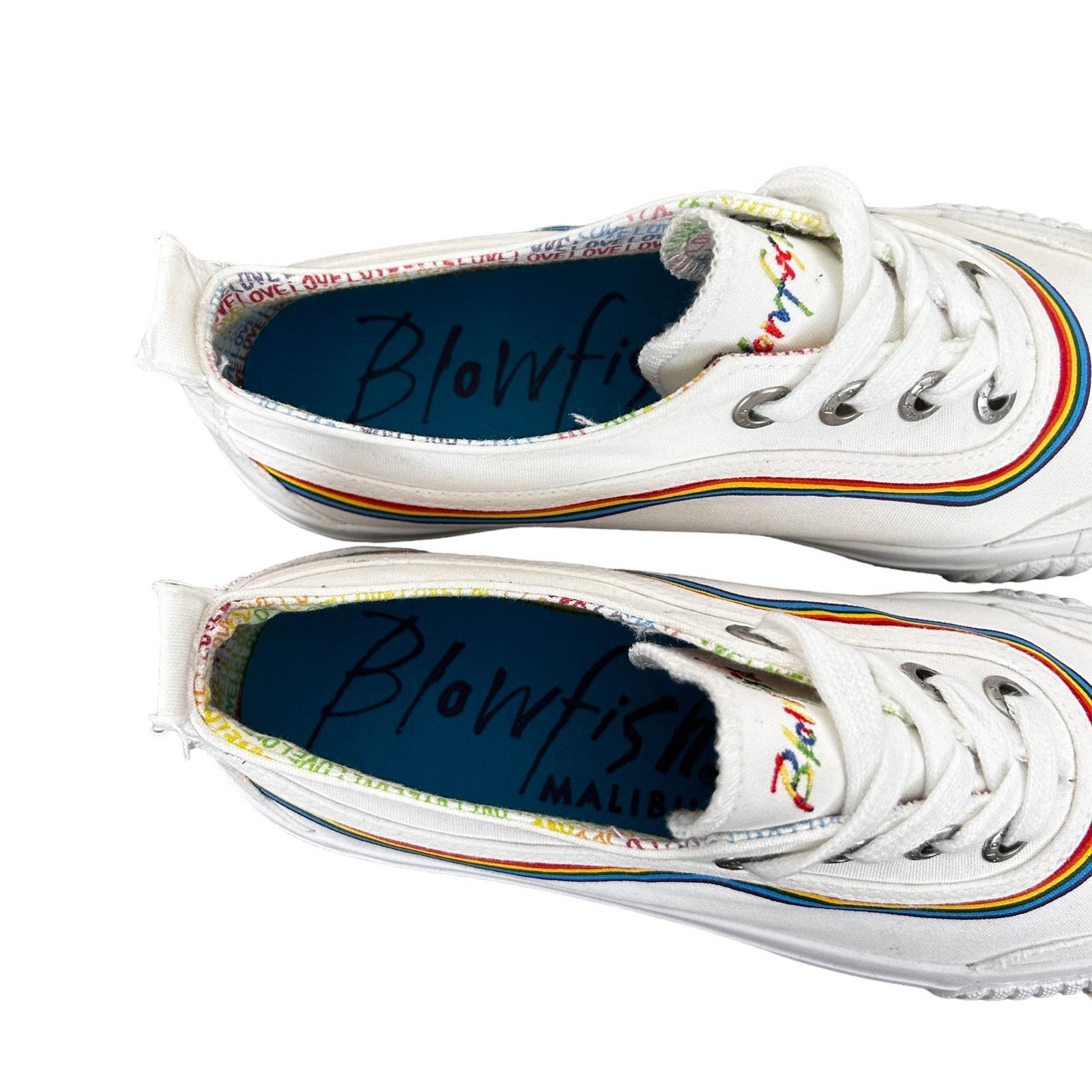 Other Blowfish White Rainbow Sneakers Sz 7.5 Size US 7.5 / IT 37.5 - 2 Thumbnail
