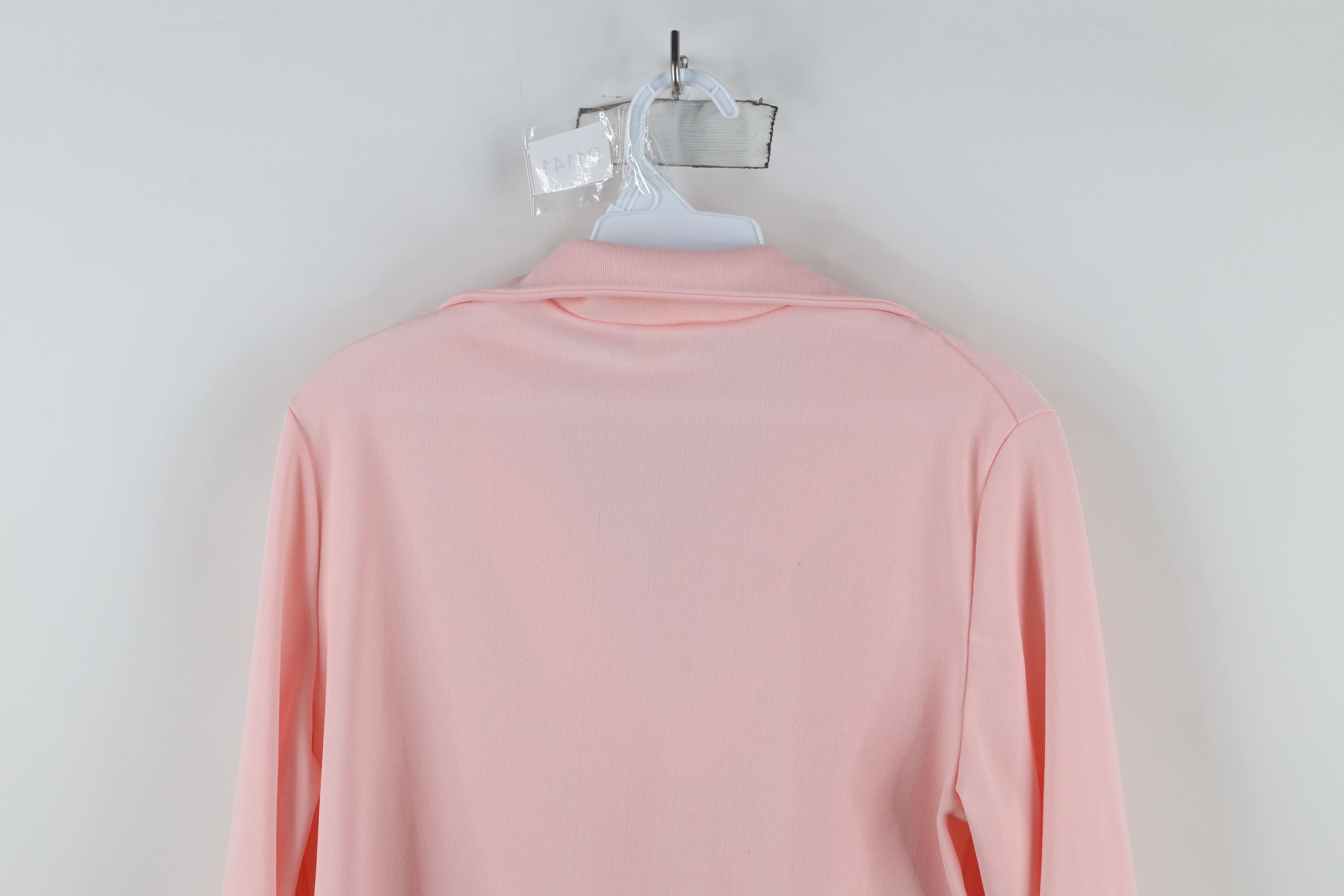 Vintage Vintage 70s Streetwear Collared Long Sleeve Polo Pink USA Size XXL / US 16-18 / IT 52-54 - 8 Thumbnail