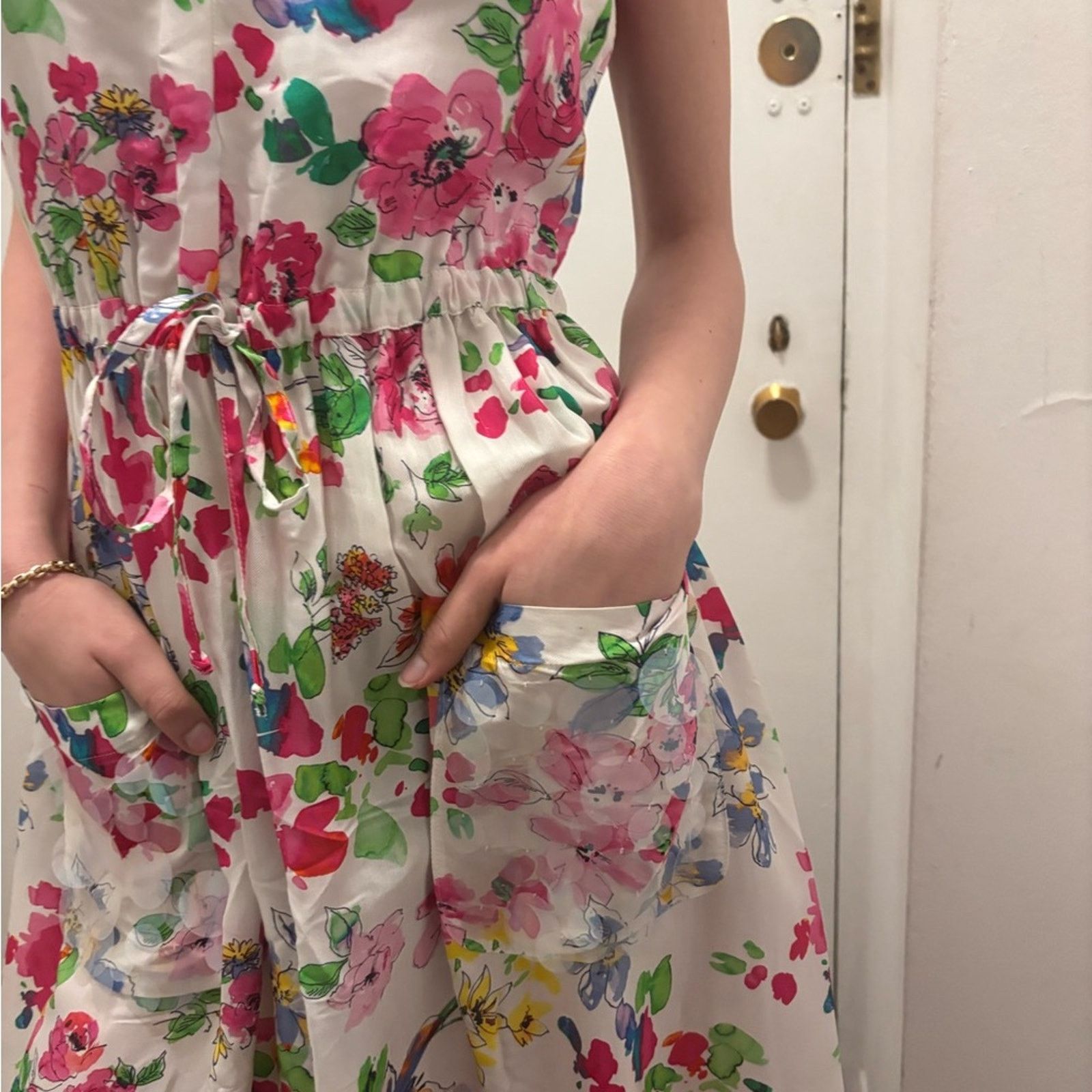 & Other Stories NWT Ermanno Scervino Multicolor Floral Maxi Dress Women's S Size S / US 4 / IT 40 - 10 Thumbnail