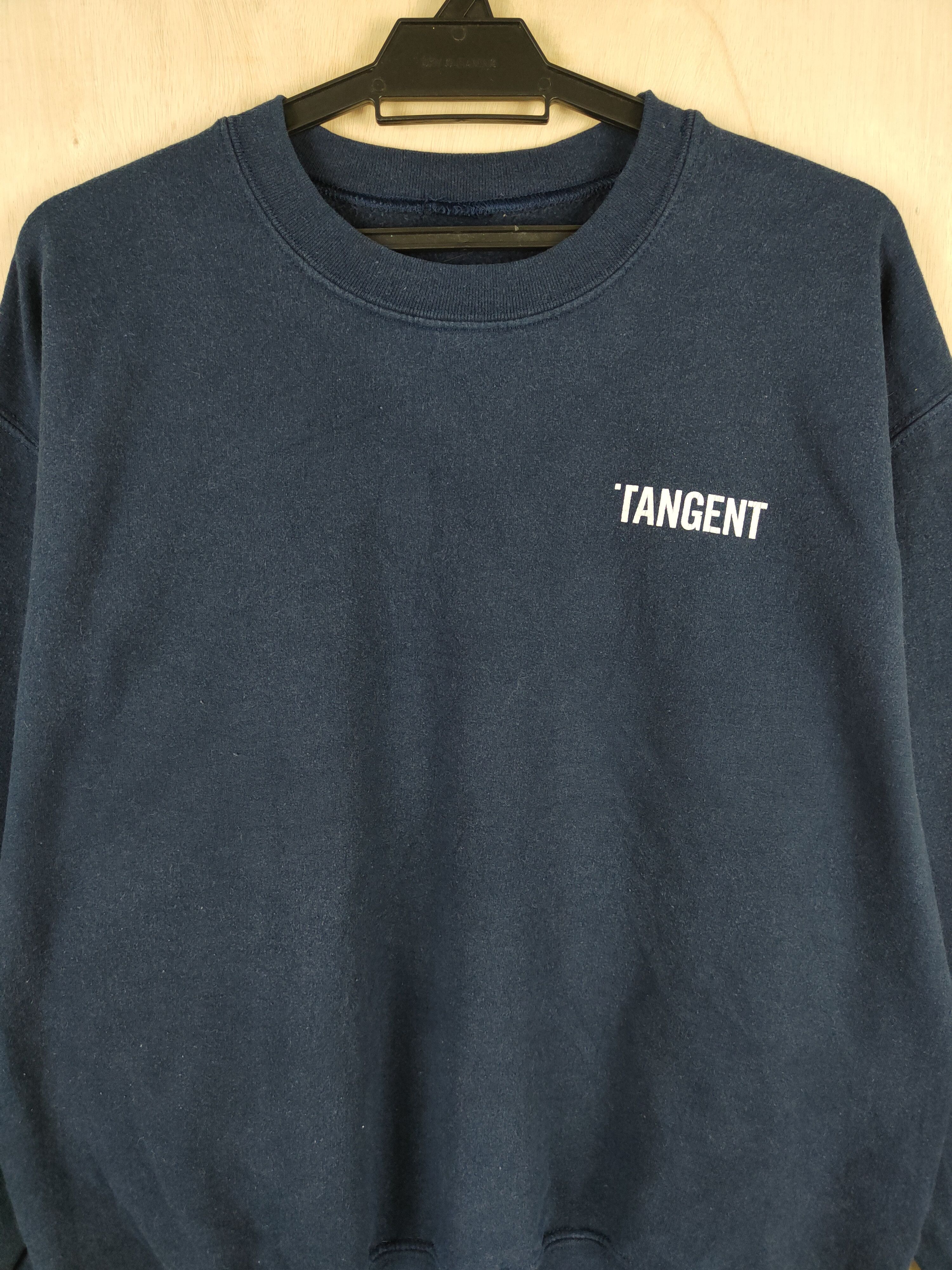 Japanese Brand × Vintage Japanese Brand tangent Dark Blue Sweatshirts #S2606 Size US M / EU 48-50 / 2 - 2 Thumbnail