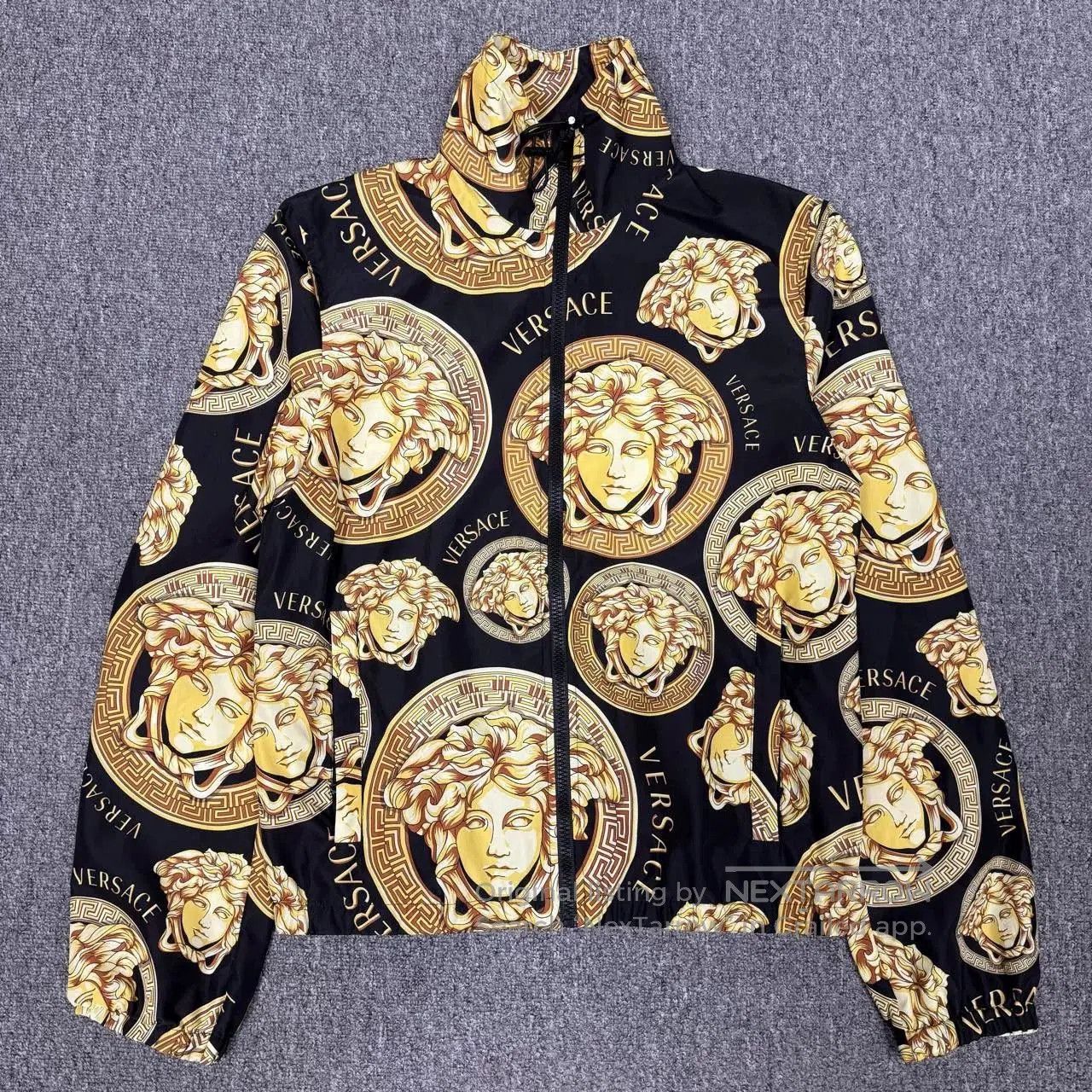 Versace Medusa Print Nylon Jacket.