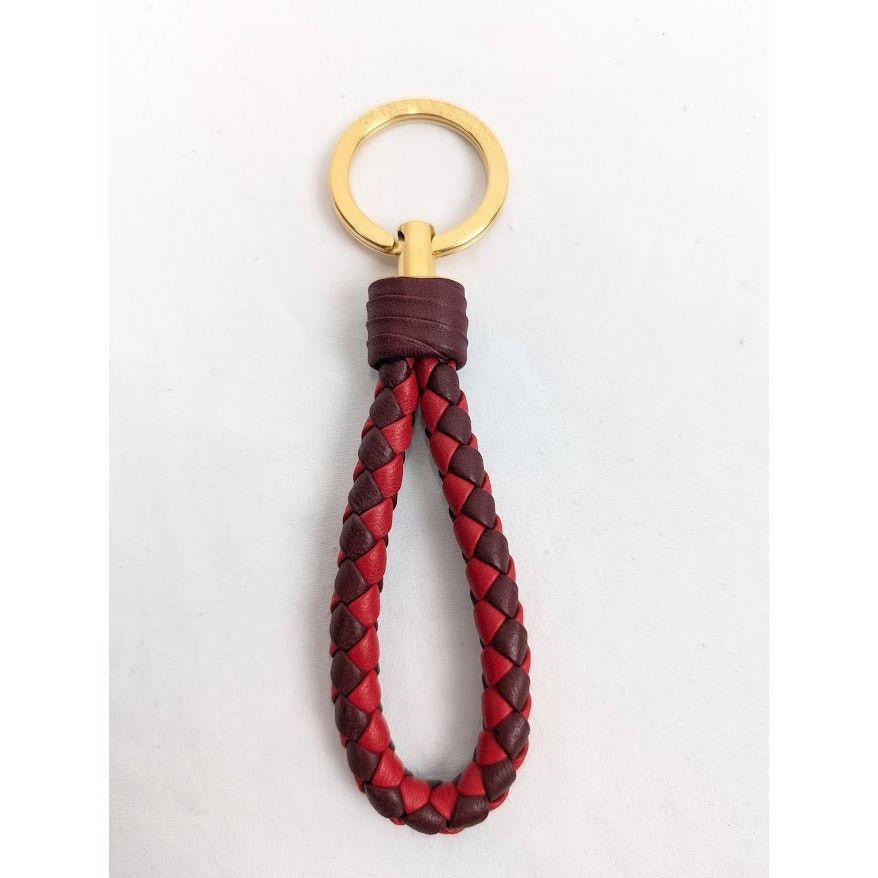 Bottega Veneta o1rshd1 Size: OS / Nappa Intrecciato Keyring in Bordeaux Size ONE SIZE - 2 Thumbnail