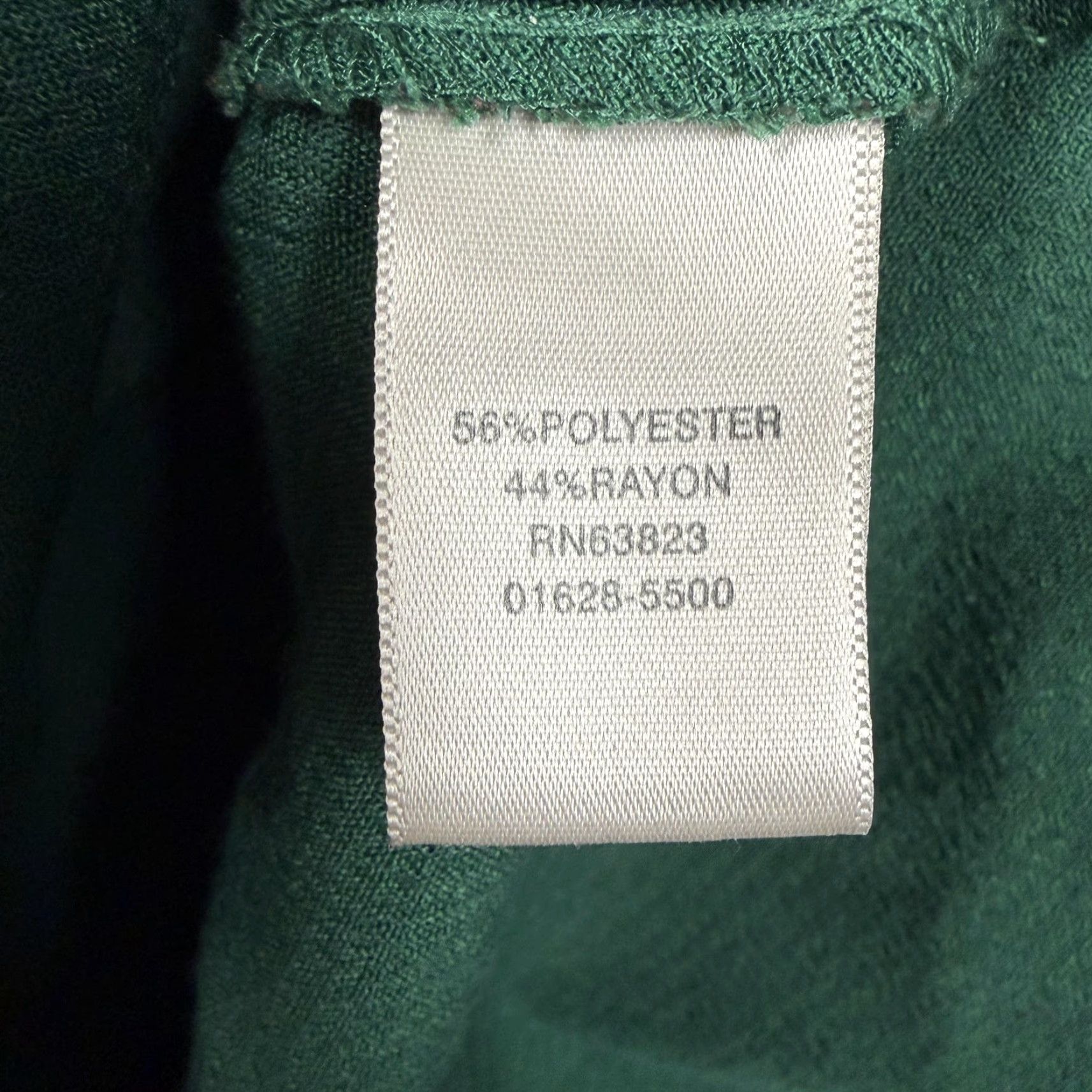 Vintage CJ Banks Blouse Womens 1X Plus Green Button Up Long Sleeve Crepe Modest Layering Size XL / US 12-14 / IT 48-50 - 6 Thumbnail