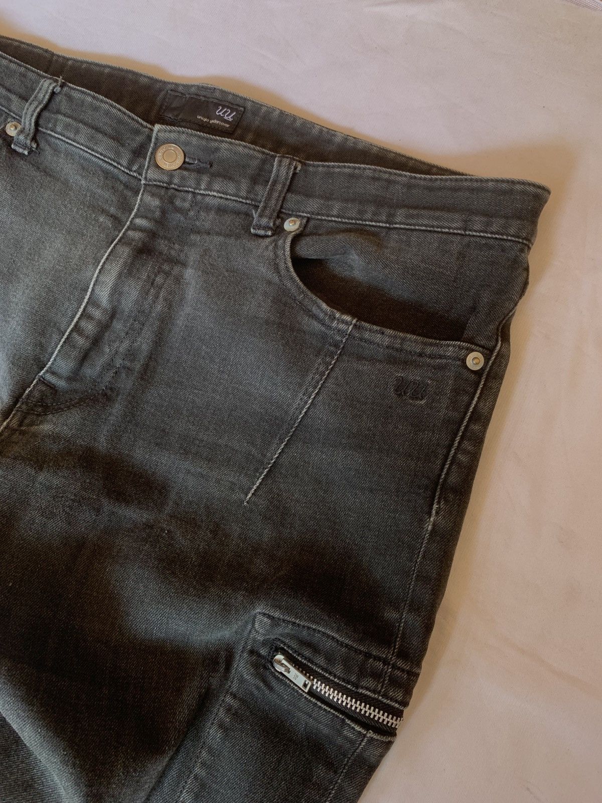 Hysteric Glamour × Undercover UU UNDERCOVER JEANS BLACK CARGO ZIPPER POCKET Size US 34 / EU 50 - 6 Thumbnail