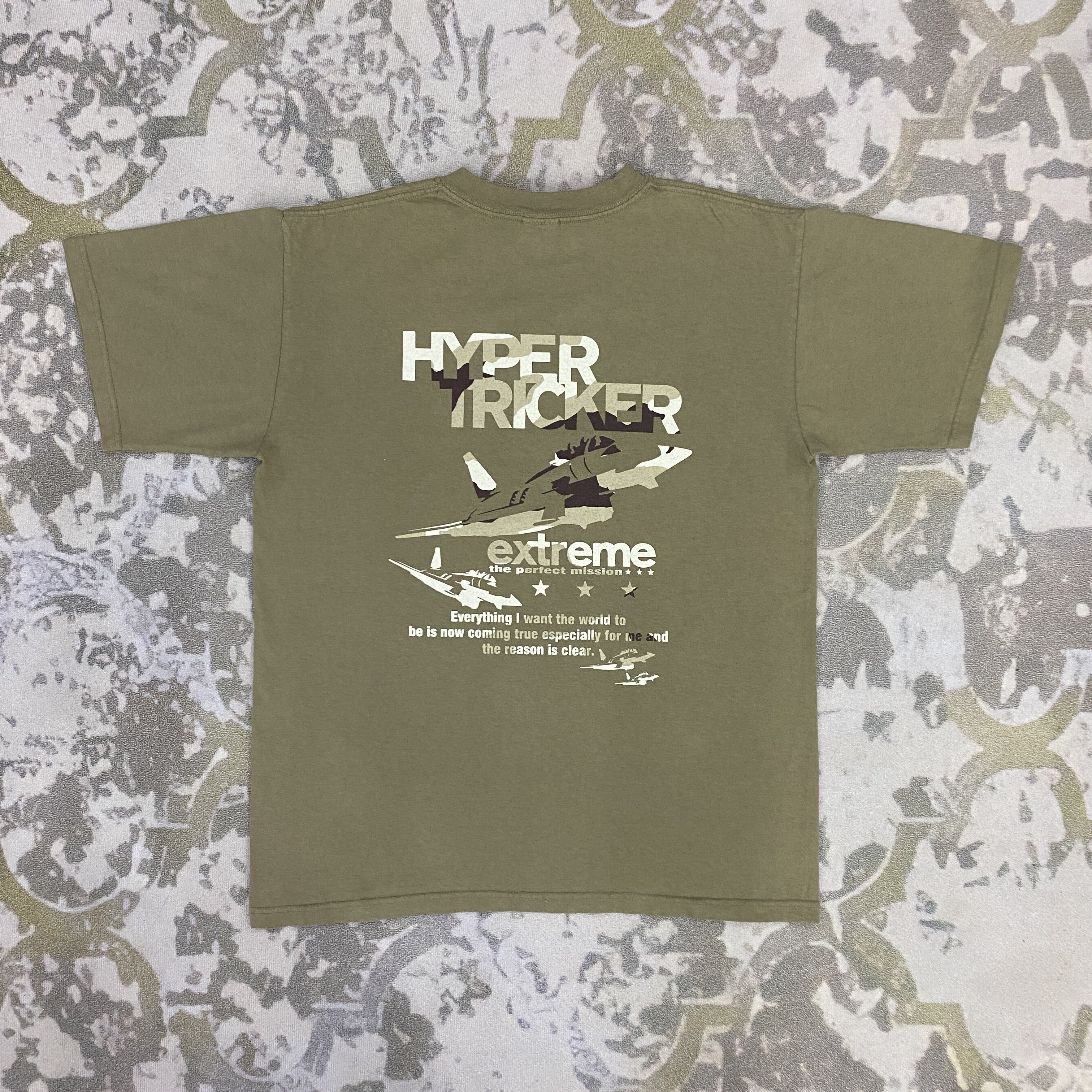 Anvil Vintage Hyper Tricker Army Tshirt - J041 Size US M / EU 48-50 / 2 - 2 Thumbnail