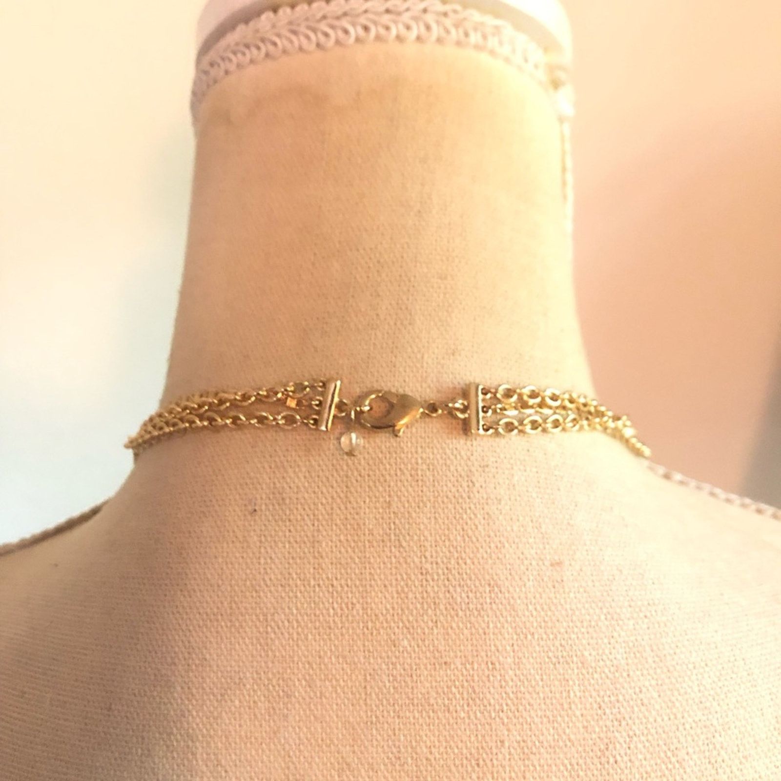 Vintage Vintage 90s gold chain faceted stone long necklace Size ONE SIZE - 4 Thumbnail