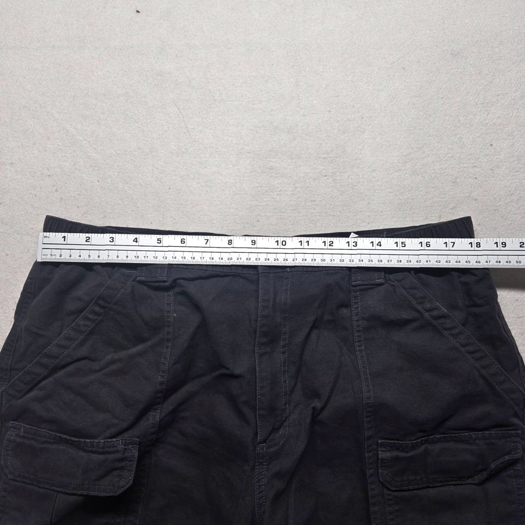 Savane SAVANE Black Cargo Shorts Cotton Adult Women 38 Pants Cargo Pocket 7.5 Inseam Twill Regular Elastic Pockets Outdoor Hiking Women Size 26" / US 2 / IT 38 - 4 Thumbnail