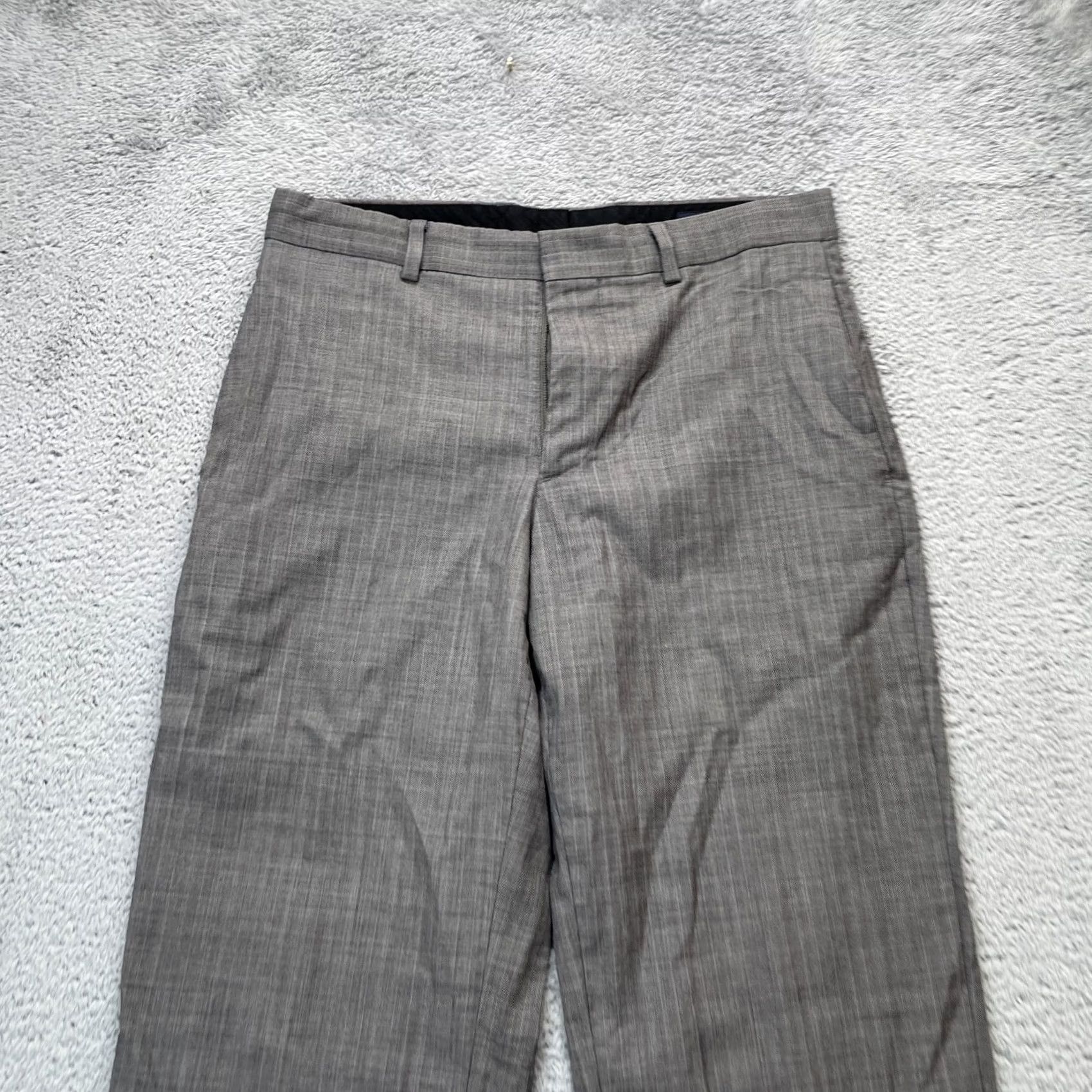 Banana Republic Banana Republic Gray Wool Blend Modern Fit Straight Leg Dress Pants Mens 30x32 Size US 32 / EU 48 - 2 Thumbnail