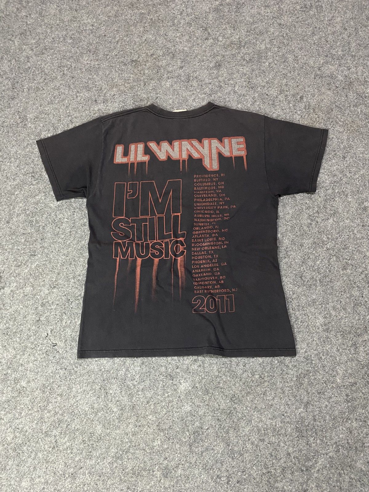 Rap Tees Rap Tees Lil Wayne Tour 2011 Size US M / EU 48-50 / 2 - 9 Thumbnail