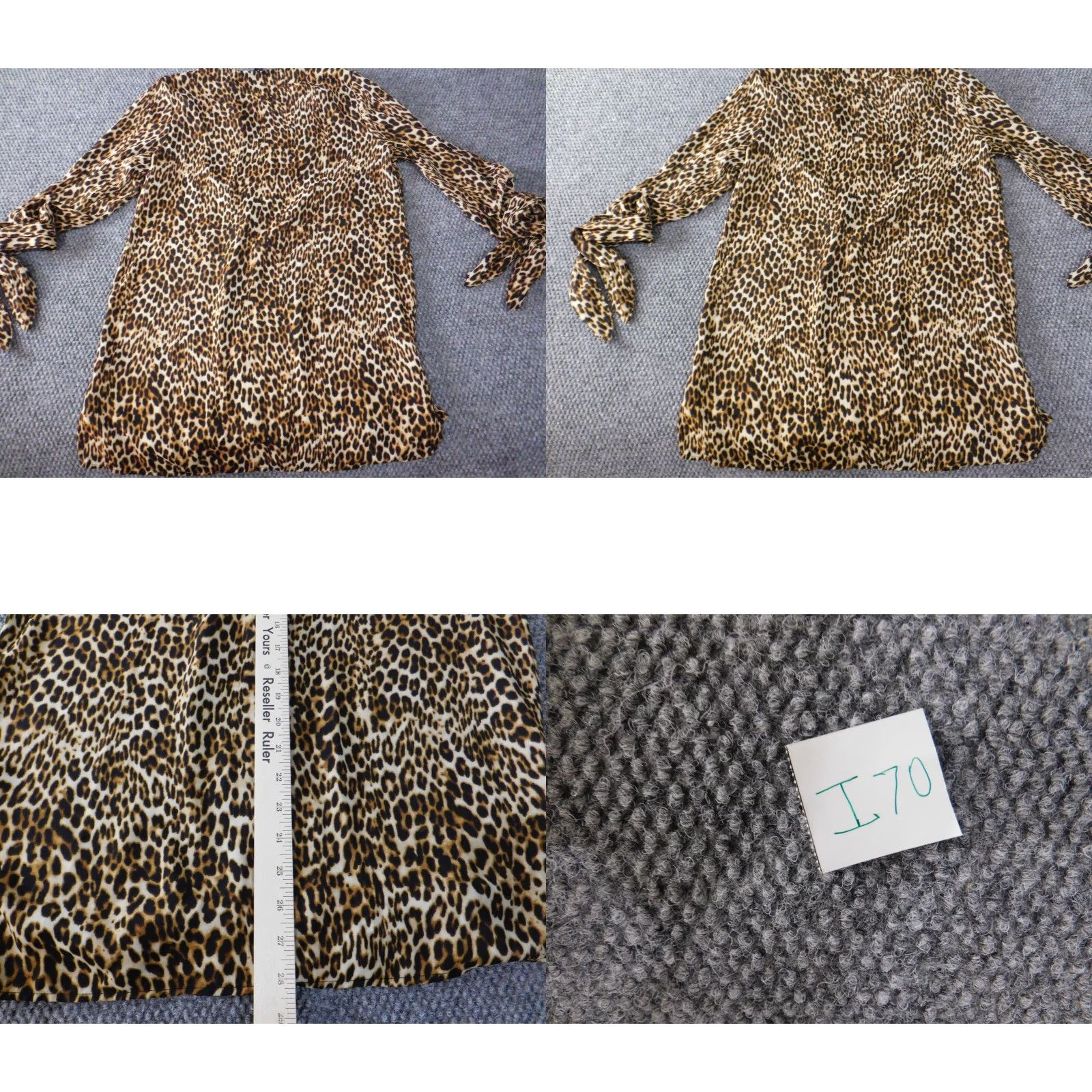 Worthington Worthington Womens Blouse S Brown Animal Print Pullover Top 3/4 Sleeve Casual Button Collared Polyester Rayon Regular Ladies Mens? Size S / US 4 / IT 40 - 8 Thumbnail