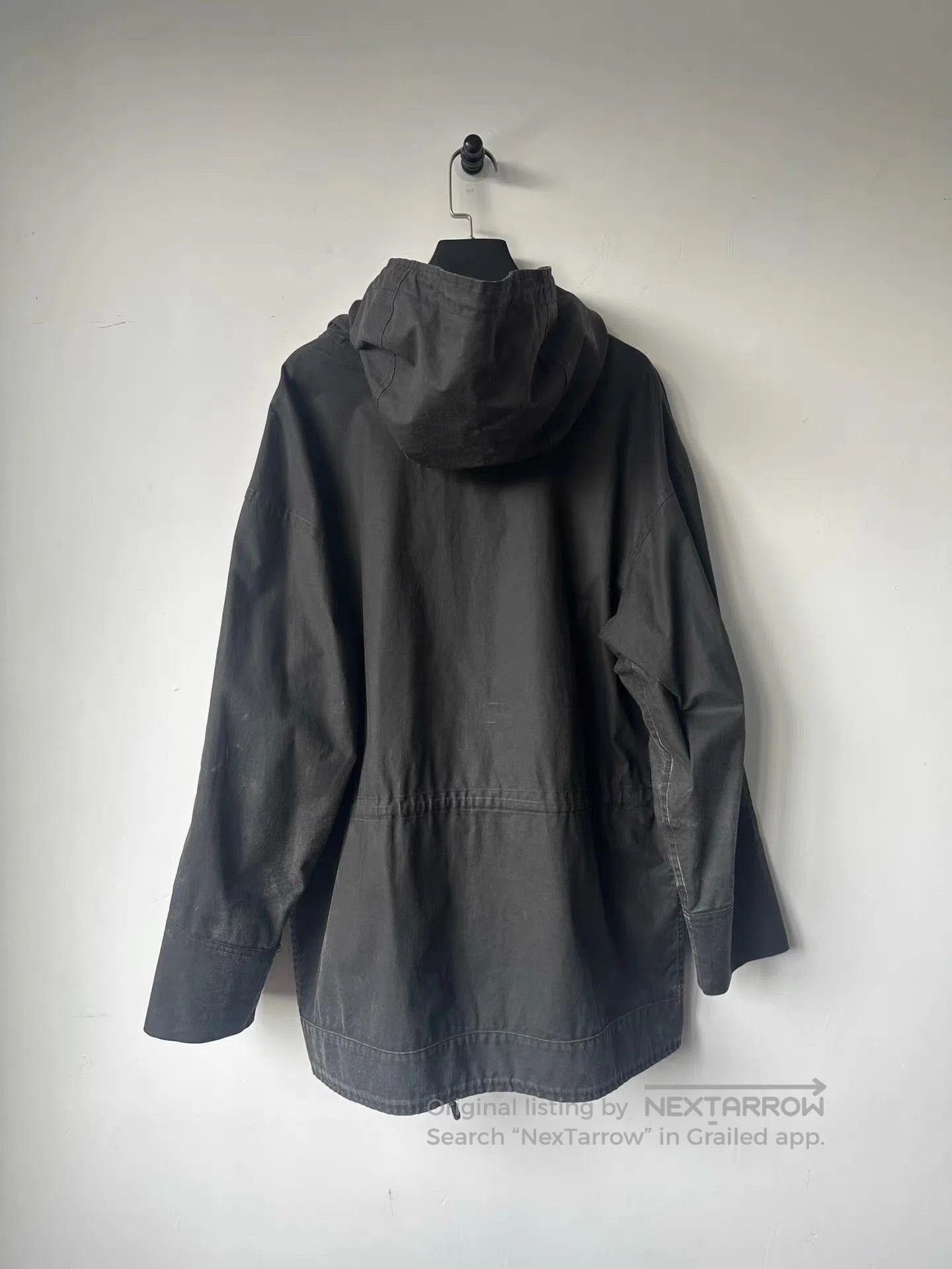 Helmut Lang Black Hooded Utility Jacket with Pockets. Size US M / EU 48-50 / 2 - 4 Thumbnail