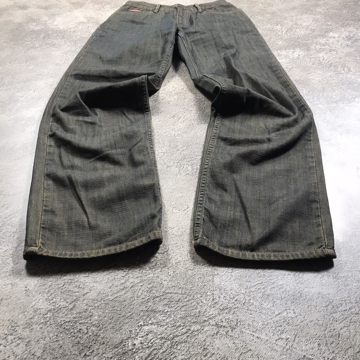 Vintage Vintage Y2K Baggy Distressed Flared Jeans Grunge Skate 29 Size 29" - 1 Thumbnail