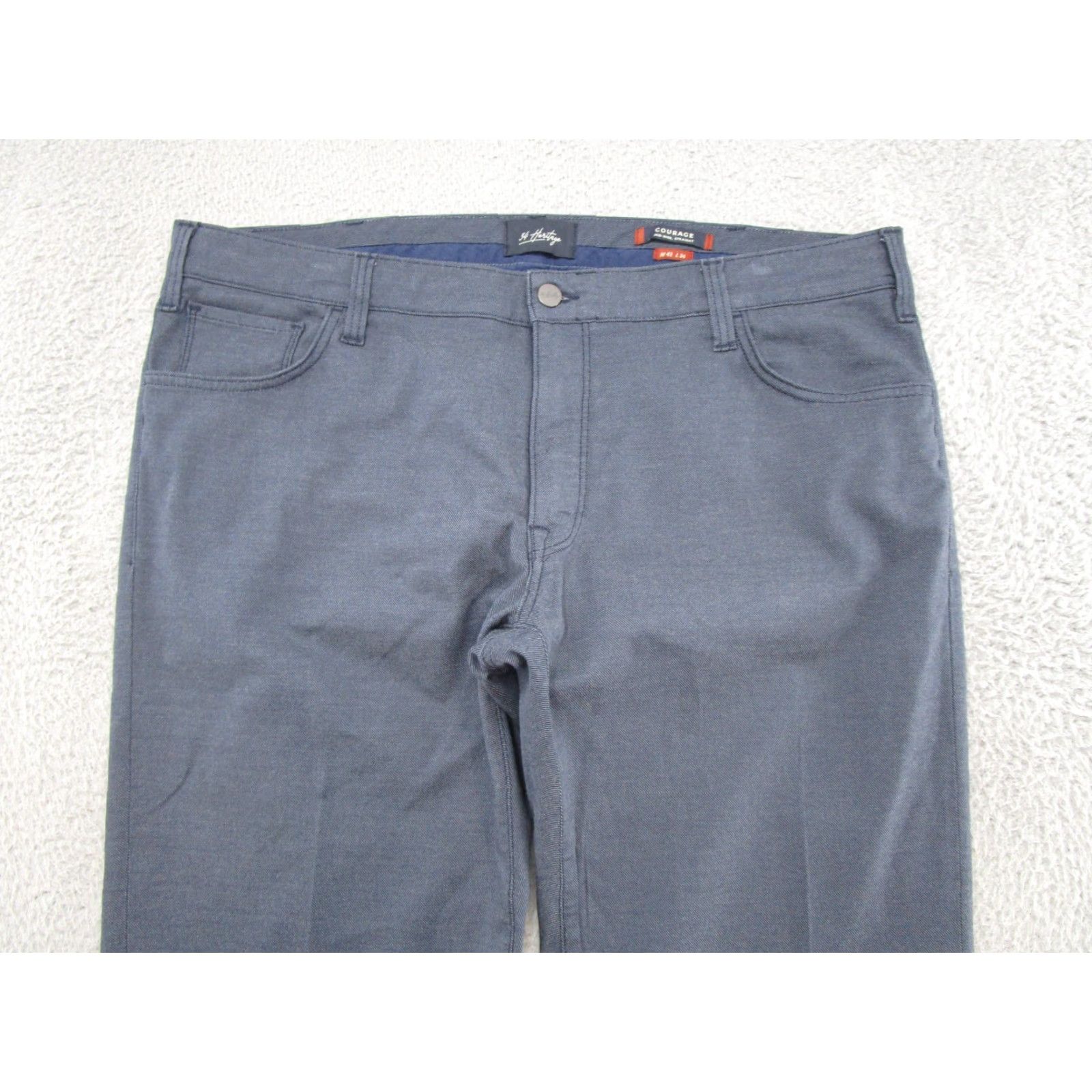 Vintage 34 Heritage Mens Dress Pants Blue Mid-Rise Straight Fit SZ 42x34 Classic Flat Front Pockets Breathable 34 Inseam Pants Mens Dress Pants Size US 42 / EU 58 - 3 Thumbnail