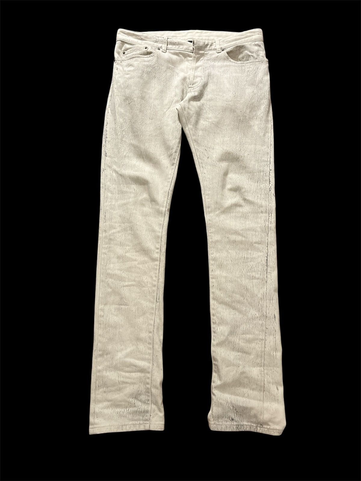 Balenciaga Balenciaga fw14 cracked paint denim jeans Size US 30 / EU 46 - 1 Thumbnail