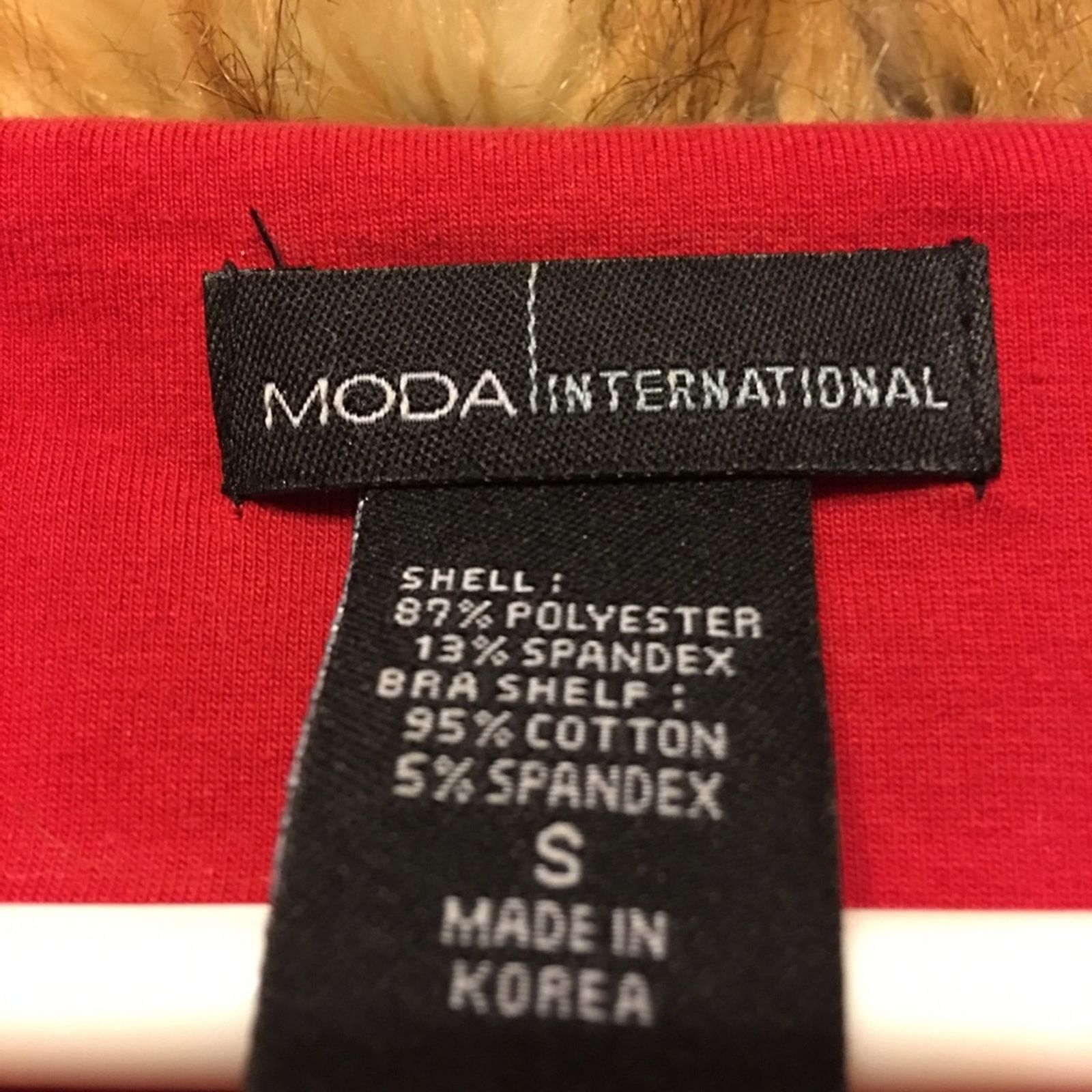 Vintage Moda International red stretch velvet top S Size S / US 4 / IT 40 - 7 Thumbnail