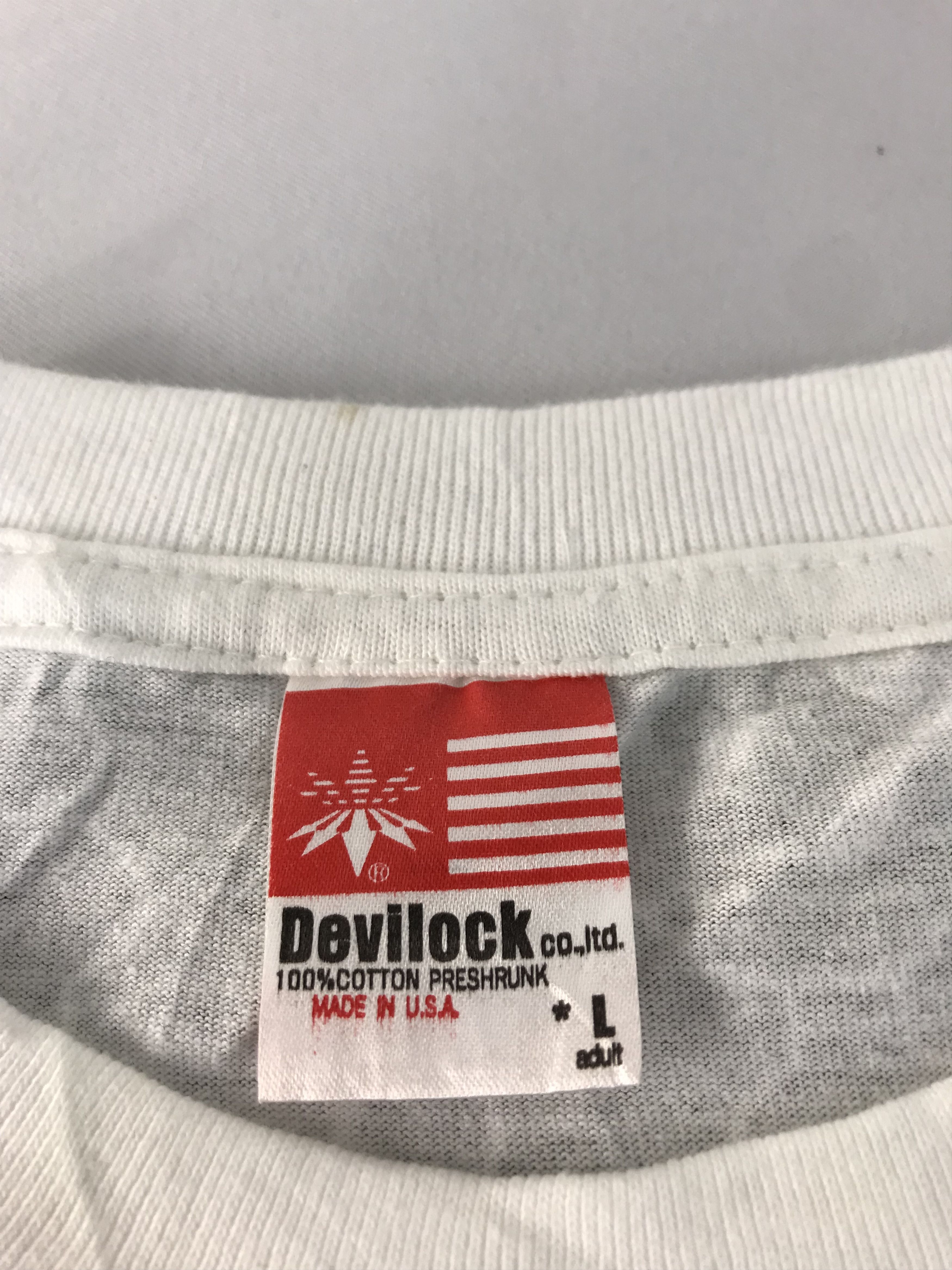 Devilock Devilock USA Skull Over Printed Logo Tee T-shirt M L Size US L / EU 52-54 / 3 - 4 Thumbnail