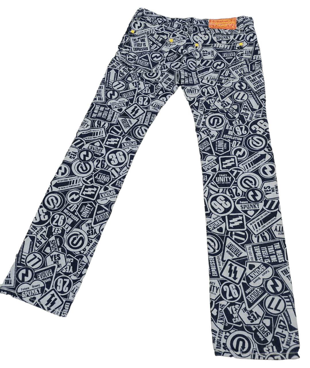 Beauty Beast Japanese Printed Low Rise Denim Size US 34 / EU 50 - 3 Thumbnail