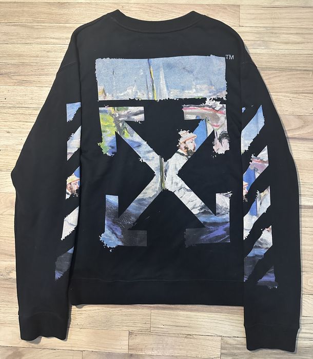 Off white store oil painting crewneck