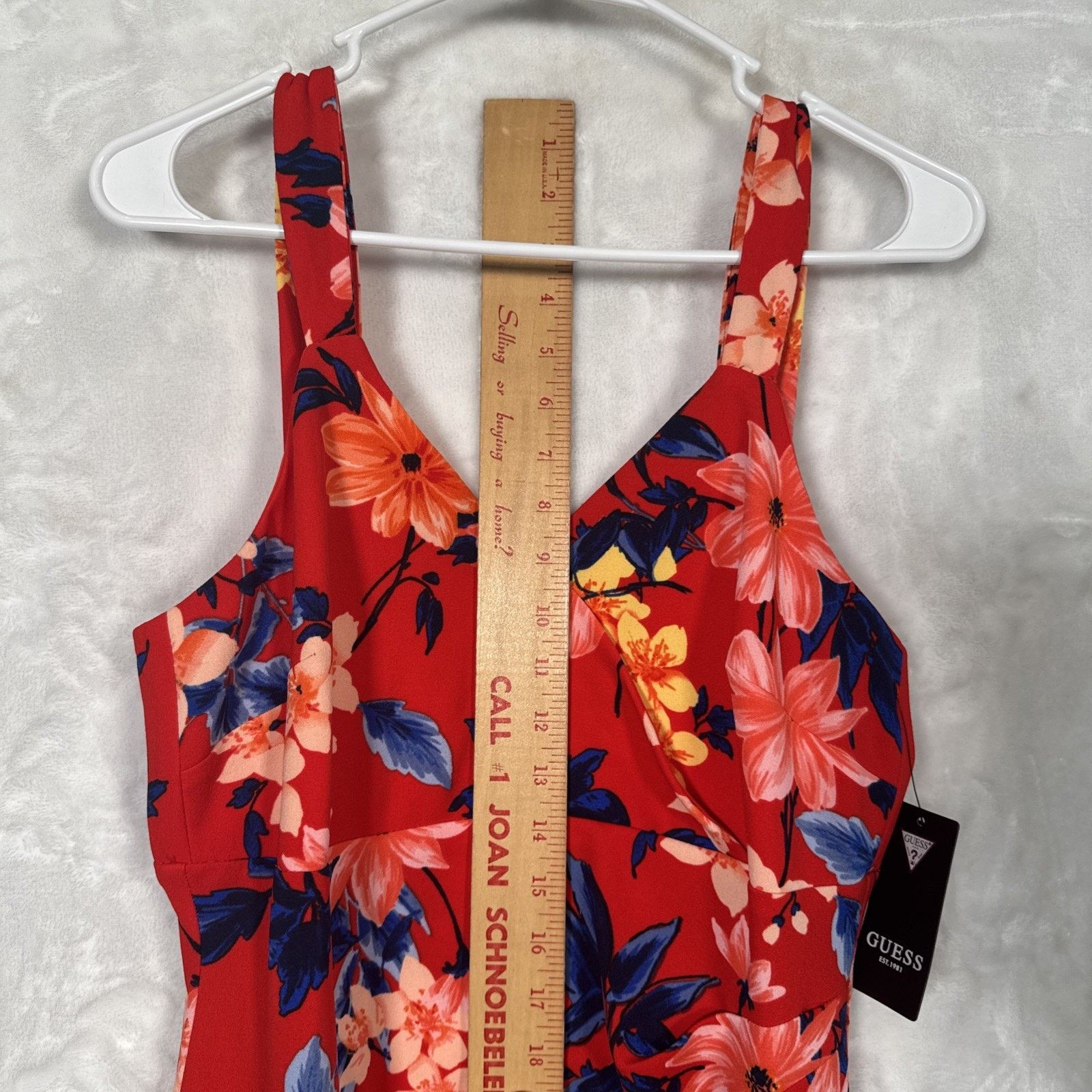 Guess NWT GUESS Printed Scuba-Crepe Sheath Lined Sleeveless Floral Size XL / US 12-14 / IT 48-50 - 7 Thumbnail