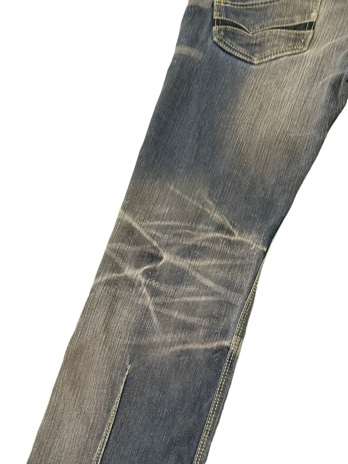 Japanese Brand Flare Jeans Nicole Club Distress Honeycomb Stretch Slim 7🟦7 Size US 33 - 16 Thumbnail