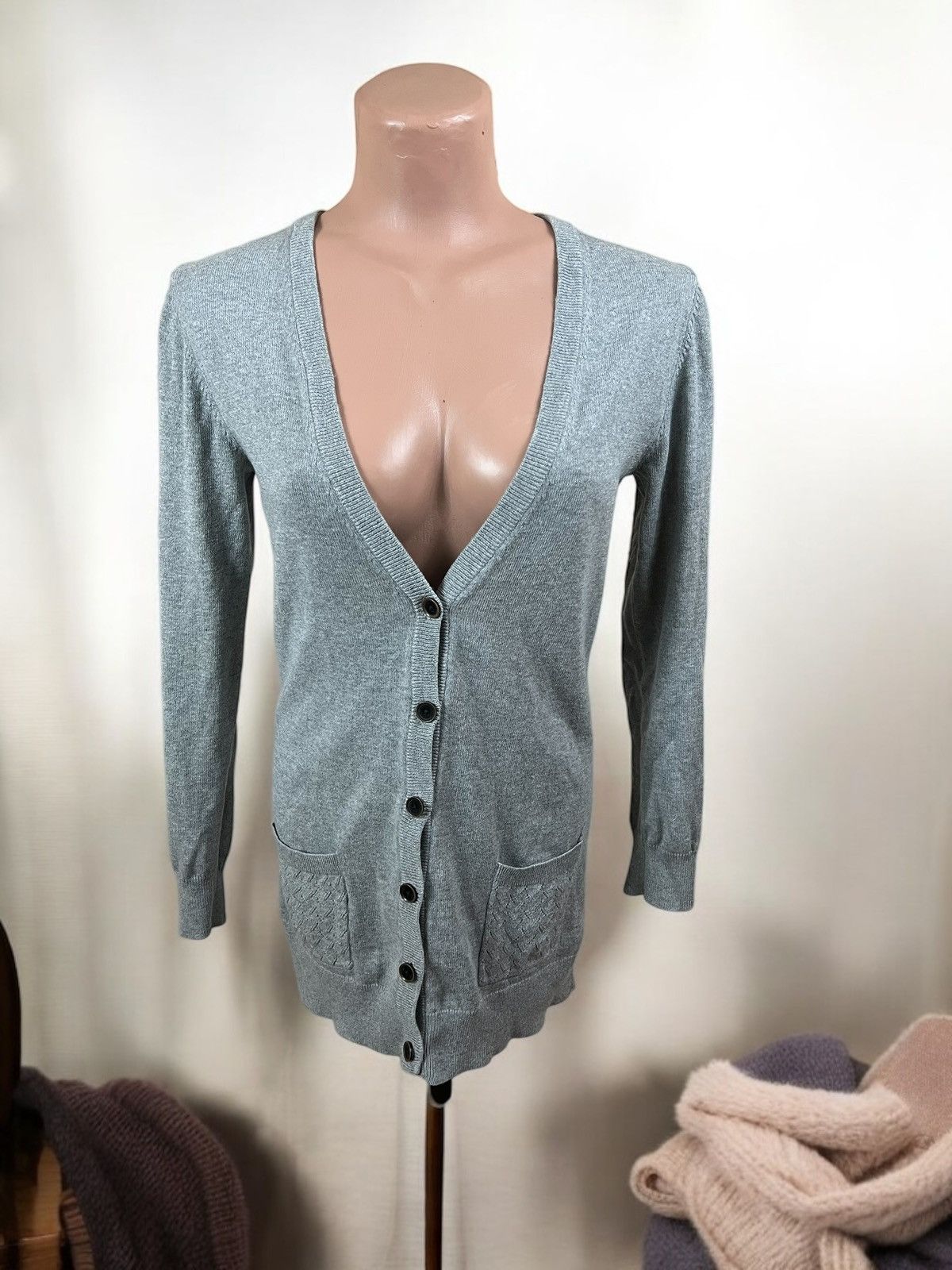 Timberland Timberland Cashmere Blend grey cardigan size S Size S / US 4 / IT 40 - 1 Thumbnail