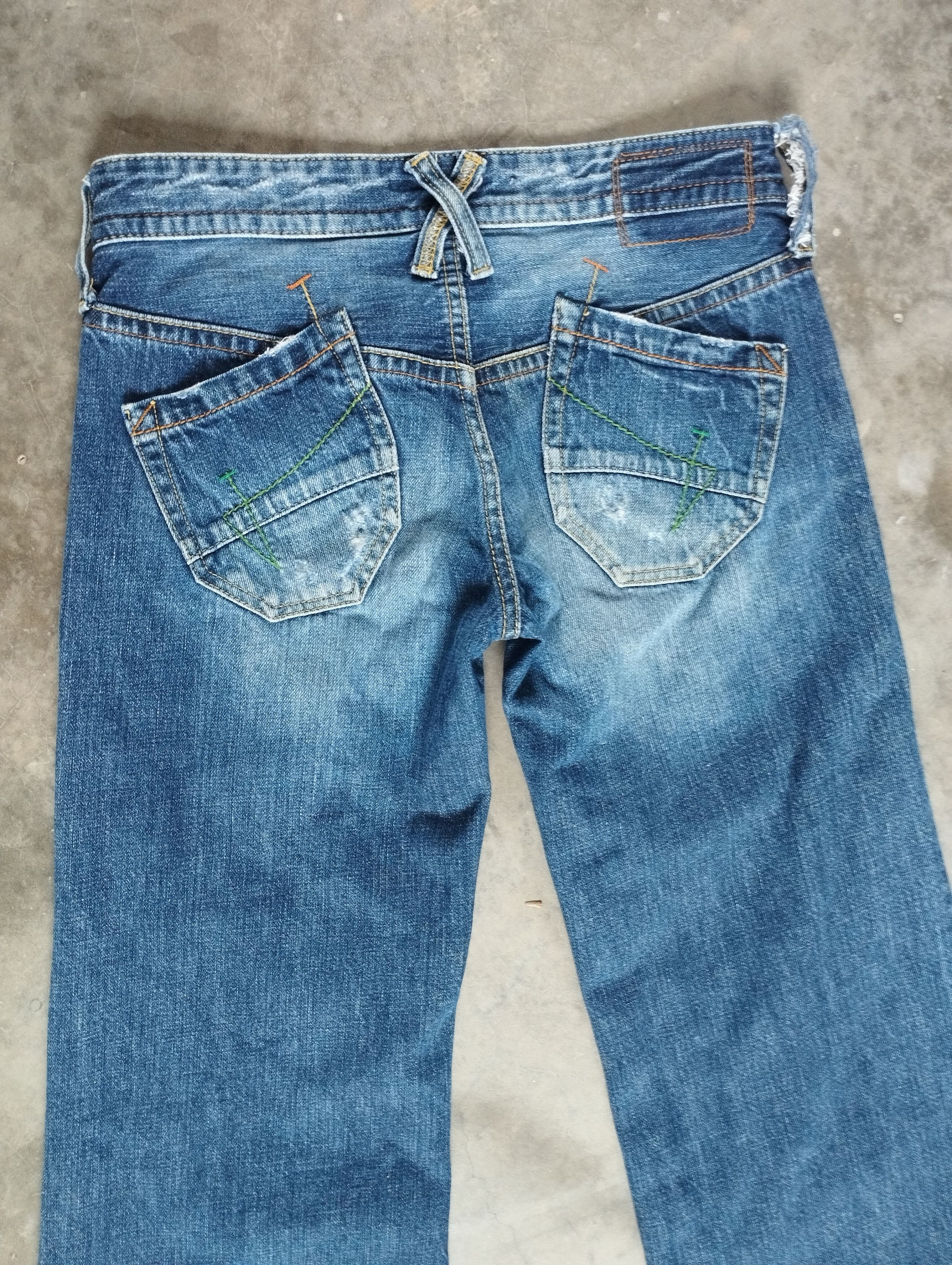 Tornado Mart Super Flare Jeans Japanese Sweet Camel Baggy Jeans Size US 28 / EU 44 - 6 Thumbnail