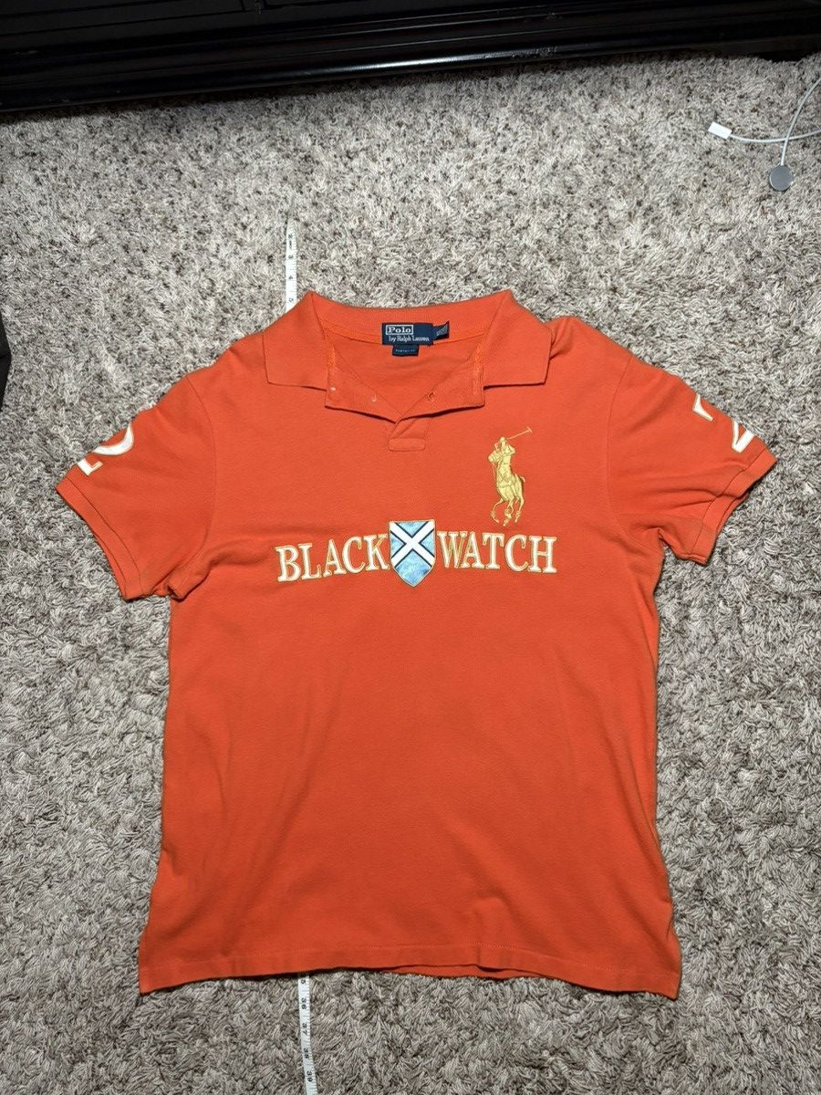 Polo Ralph Lauren Polo Ralph Lauren Blackwatch Polo Orange Tee Size US XL / EU 56 / 4 - 1 Thumbnail