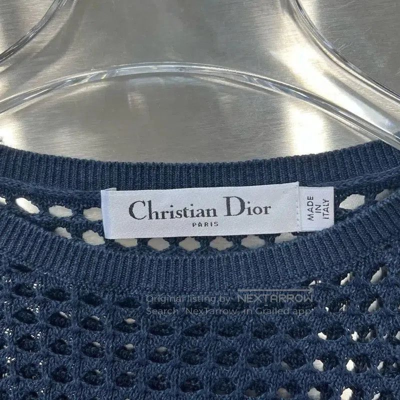 Dior Dior Women's Navy Cropped Top with Fringe . Size XS / US 0-2 / IT 36-38 - 3 Thumbnail