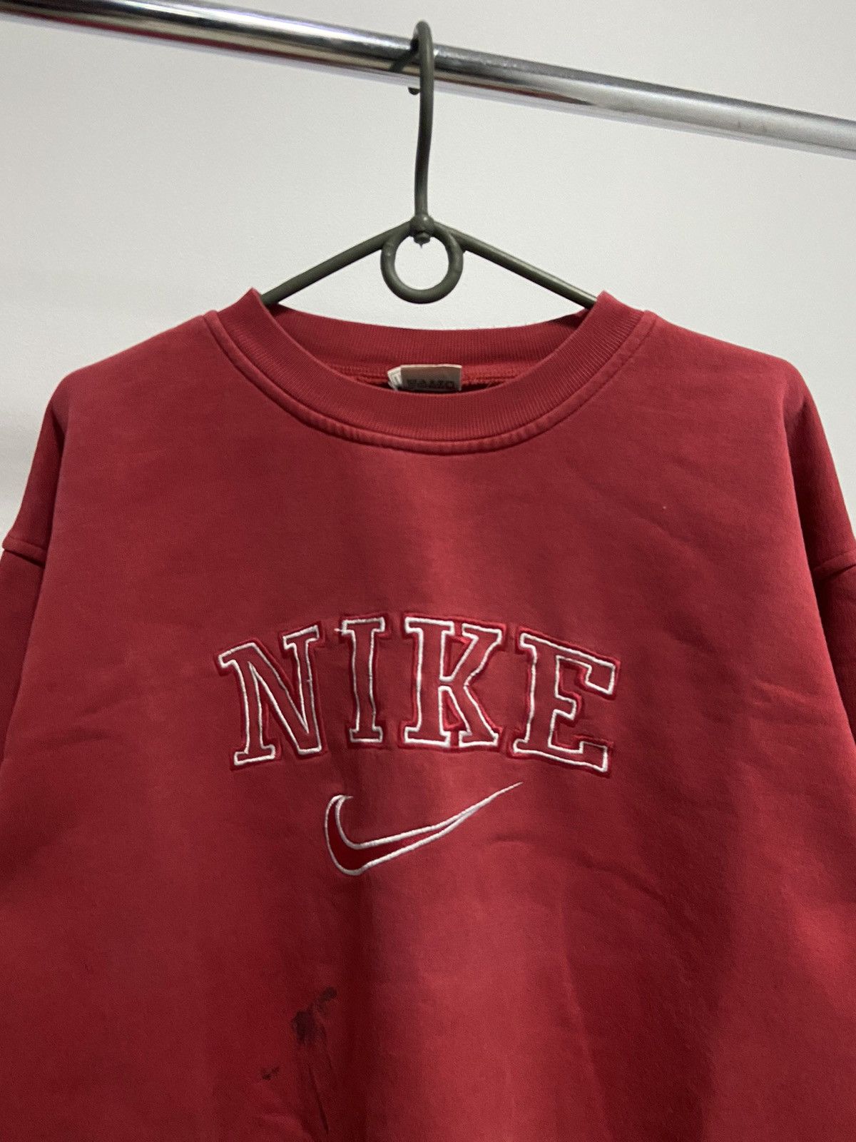 Nike × Vintage Nike Sweatshirt big spell out Logo Vintage 90s skate Size US M / EU 48-50 / 2 - 2 Thumbnail