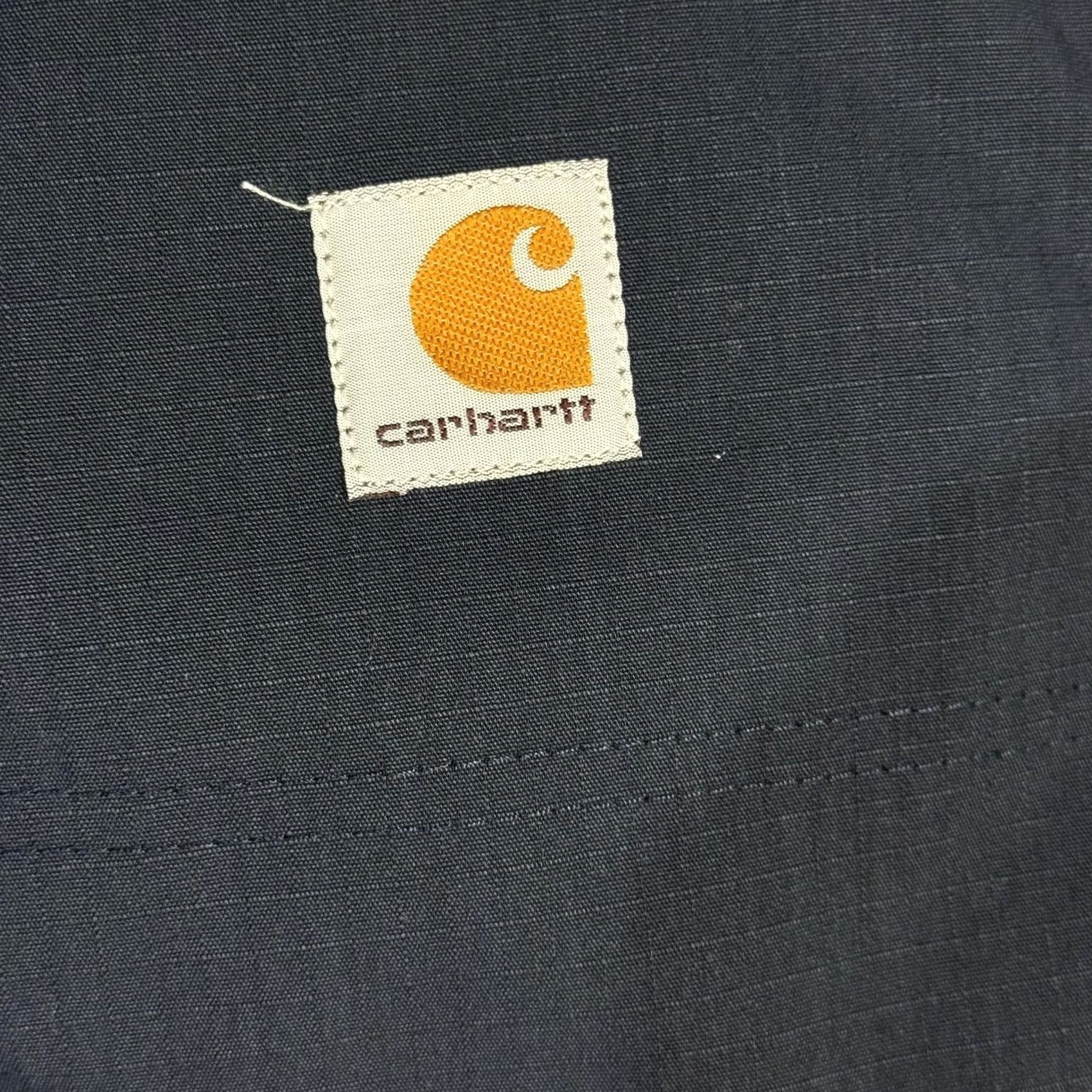Carhartt Carhartt Pants Mens 38x28 Navy Ripstop Work Relaxed Fit Zipper Pockets 74533-20 Size US 36 / EU 52 - 4 Thumbnail