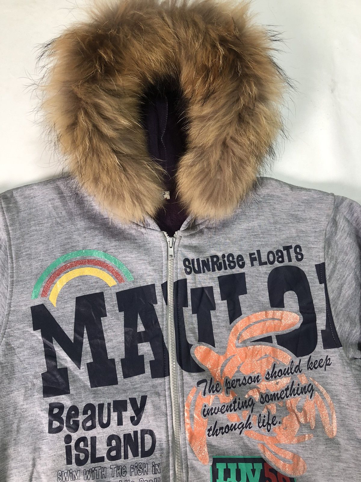 If Six Was Nine Japanese Poem Fur hoodie Zipp Mauloa Ifsix LGB Style Size US L / EU 52-54 / 3 - 6 Thumbnail