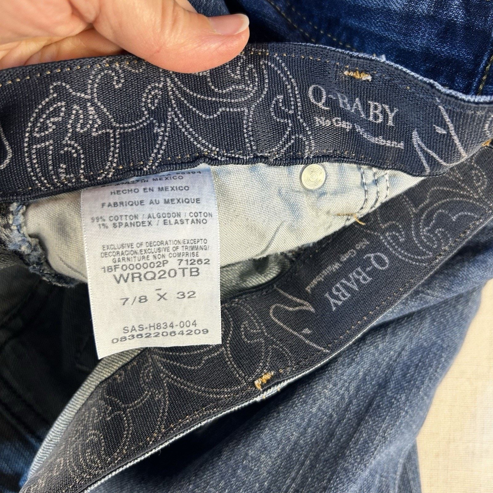 Wrangler Wrangler Q-Baby No Gap Waist Riding Jeans Women's 7/8 32" Size 30" / US 8 / IT 44 - 9 Thumbnail