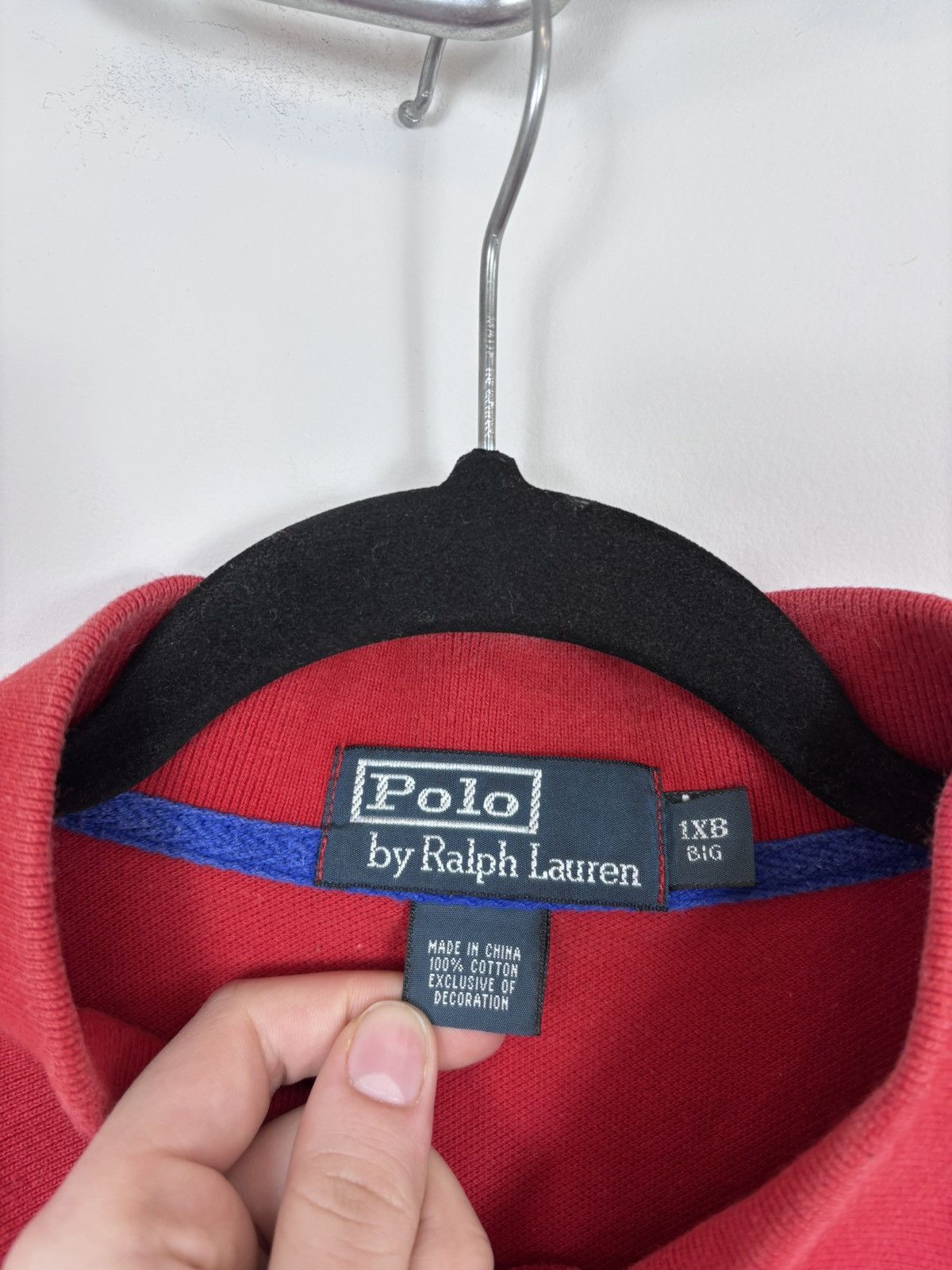 Polo Ralph Lauren Vintage Polo Ralph Lauren USA Big Embroidery Logo Polo Shirt Size US XL / EU 56 / 4 - 14 Thumbnail