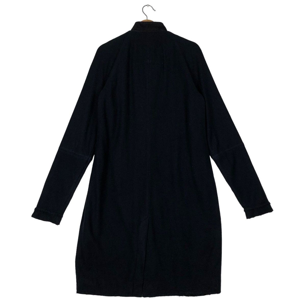 Japanese Brand 🔥Rich Black Long Jacket Fly Coats Kitsune Made in Italy Size US M / EU 48-50 / 2 - 9 Thumbnail