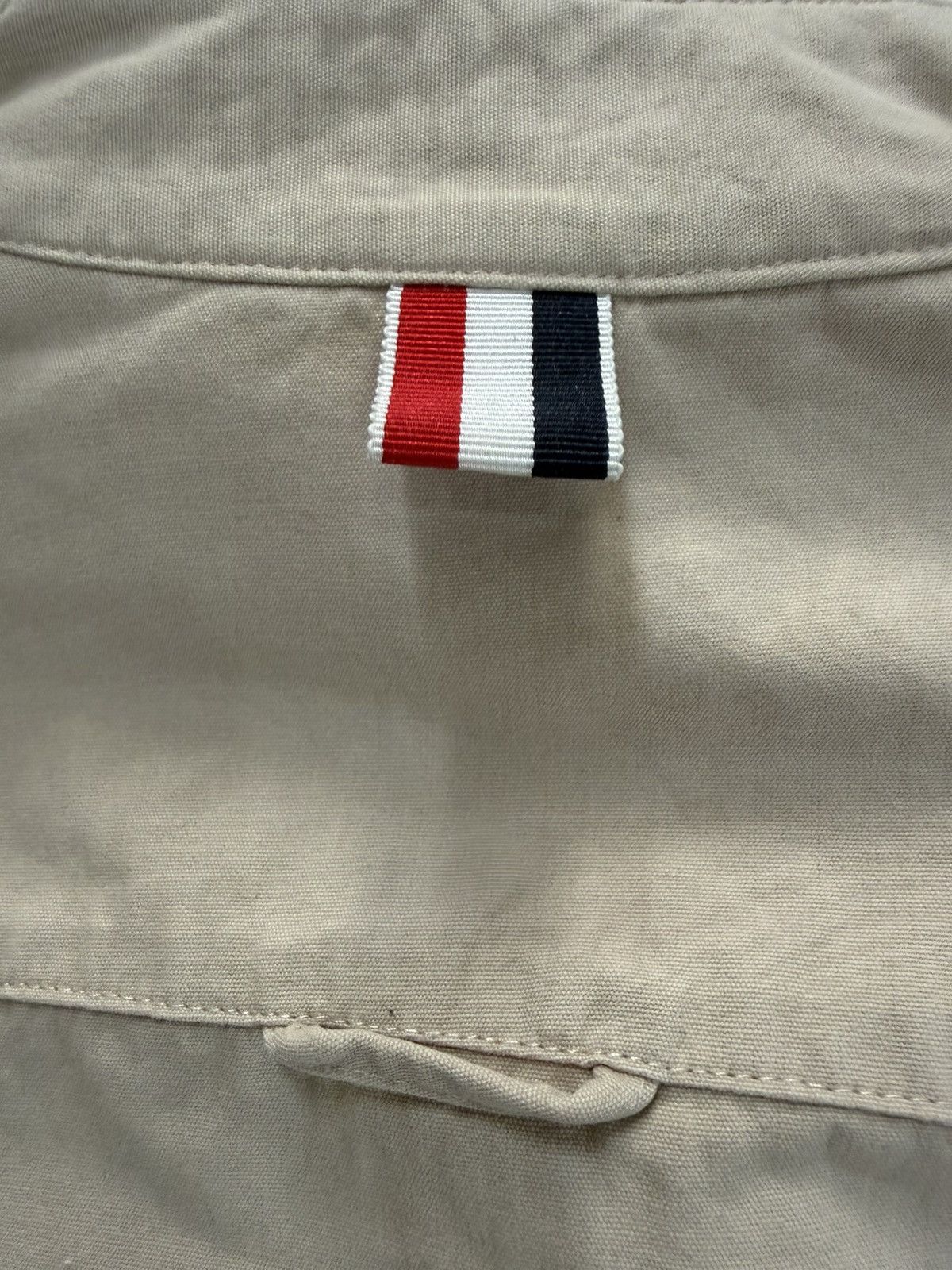 Thom Browne Thom Browne grosgrain armband shirt jacket Size US S / EU 44-46 / 1 - 8 Thumbnail