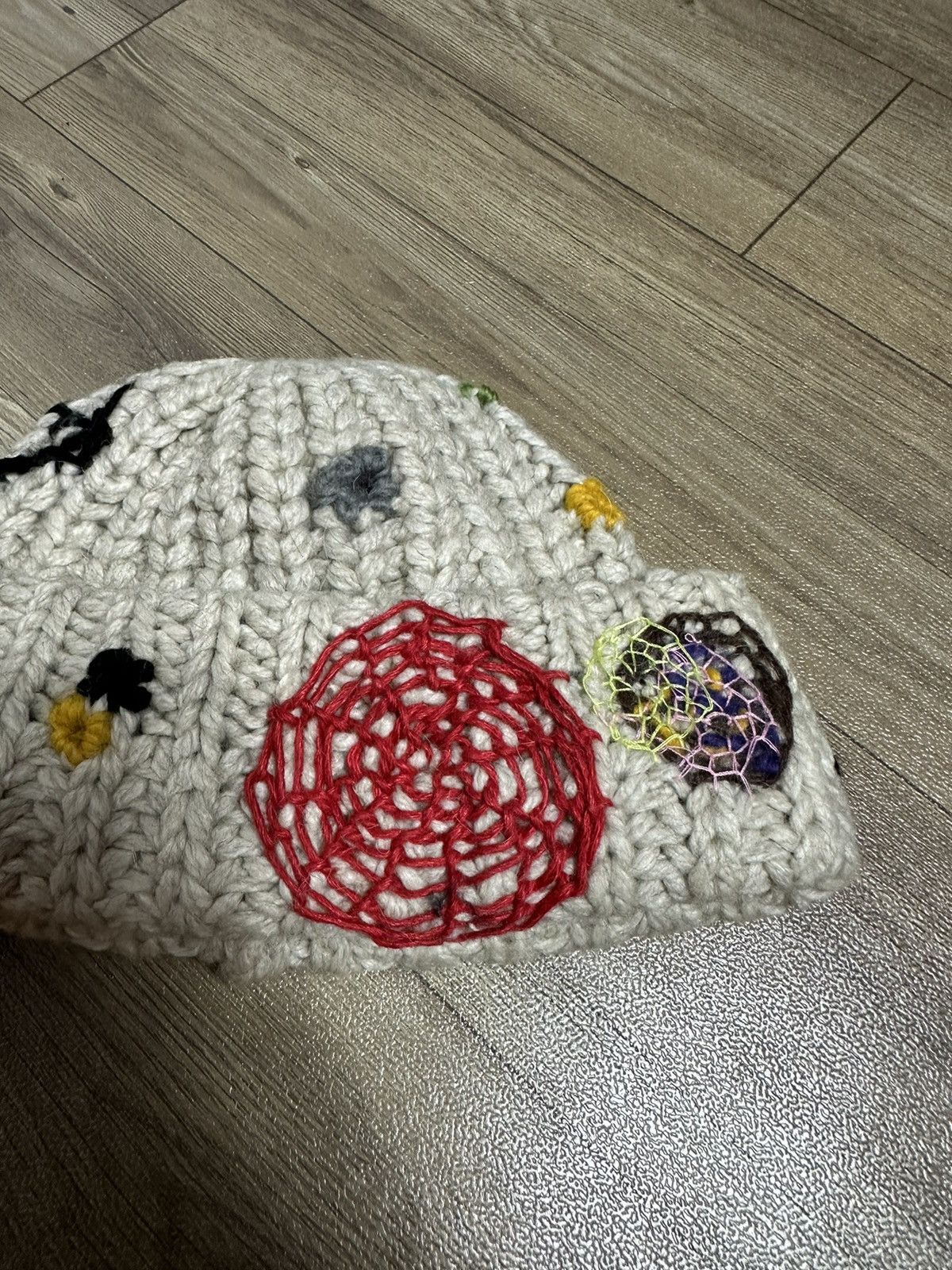 Handmade Custom Made Nice Design Art Knitted Spider Beanie Hats Size ONE SIZE - 12 Thumbnail